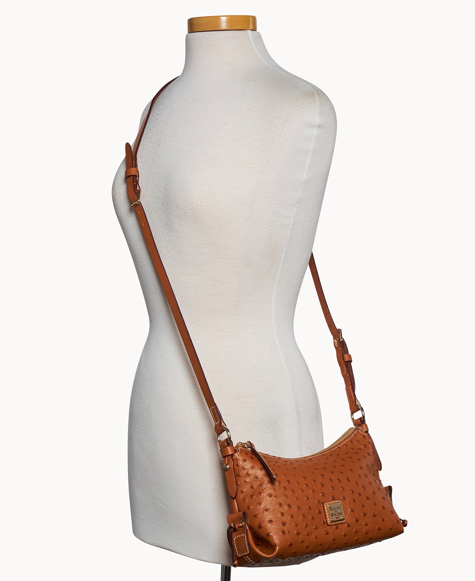 Ostrich Hobo Crossbody 22 - Image 8