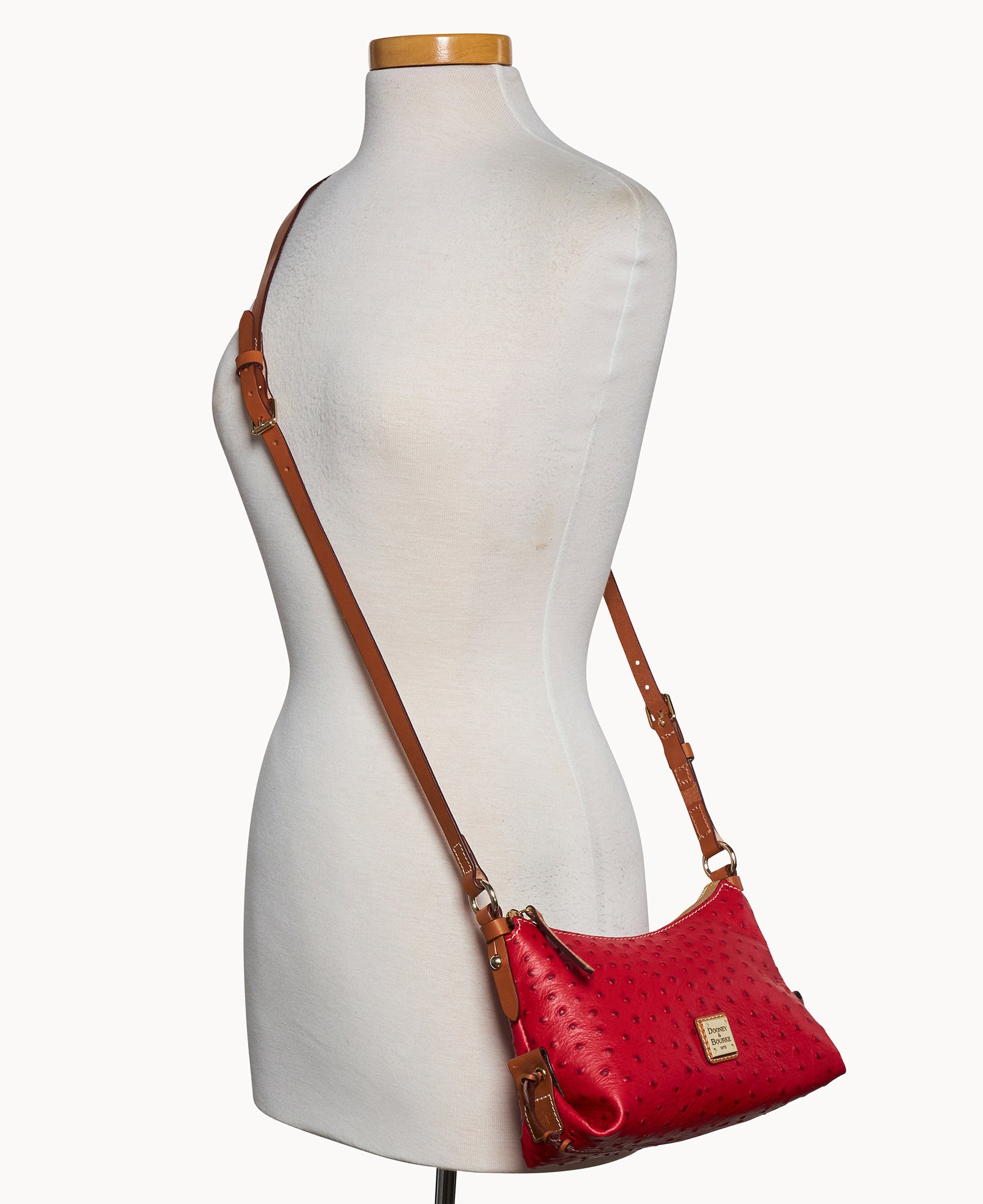 Ostrich Hobo Crossbody 22 - Image 12