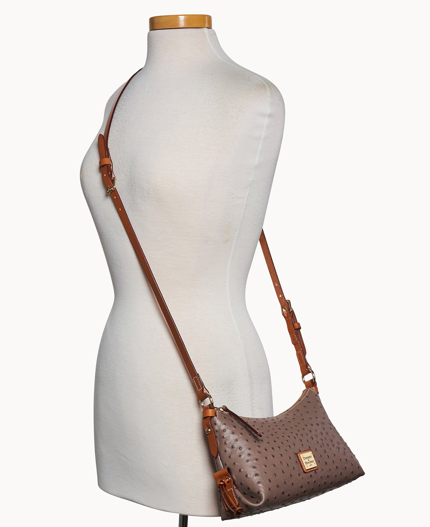 Ostrich Hobo Crossbody 22 - Image 16
