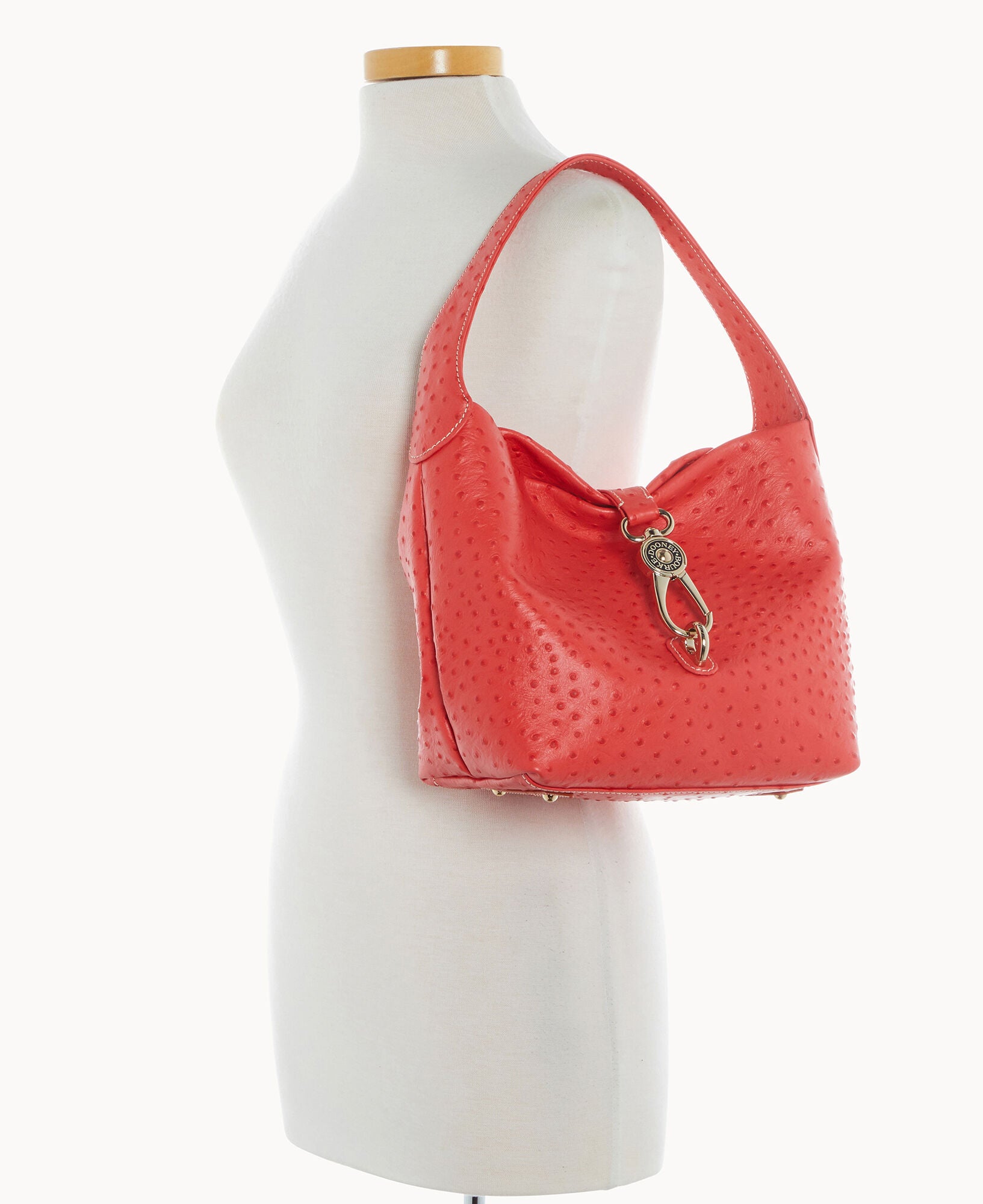 Ostrich Logo Lock Hobo - Image 12