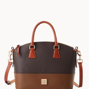 Pebble Color Block Domed Satchel