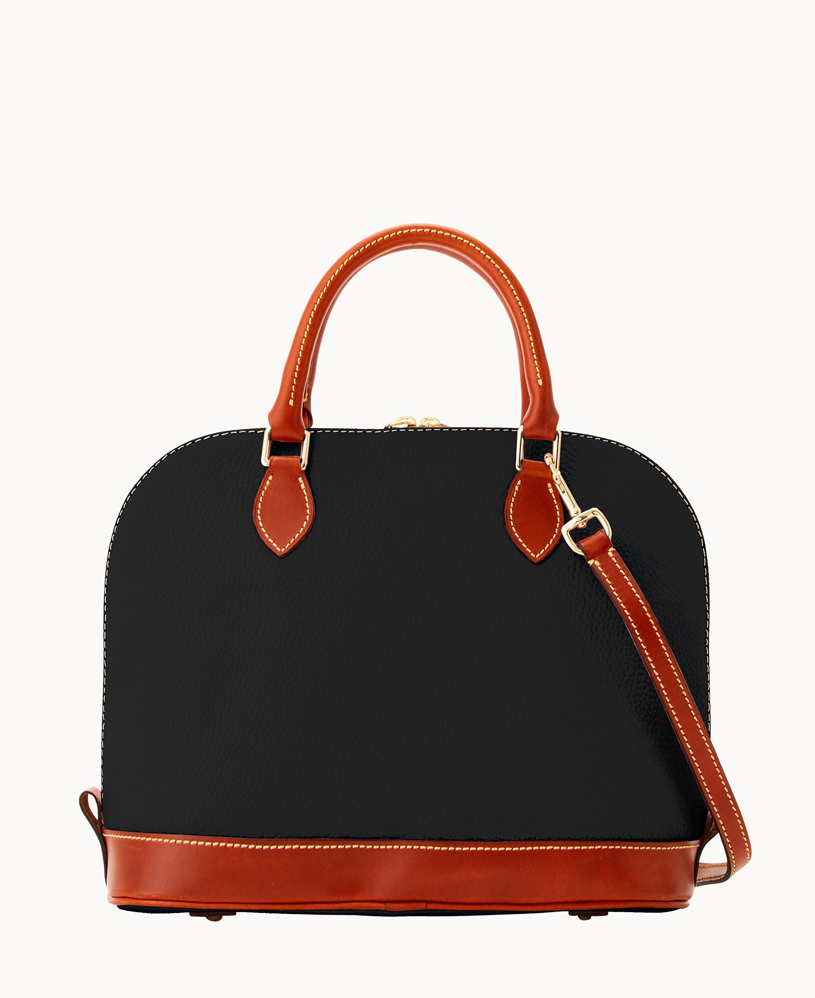 Pebble Grain Zip Zip Satchel - Image 9