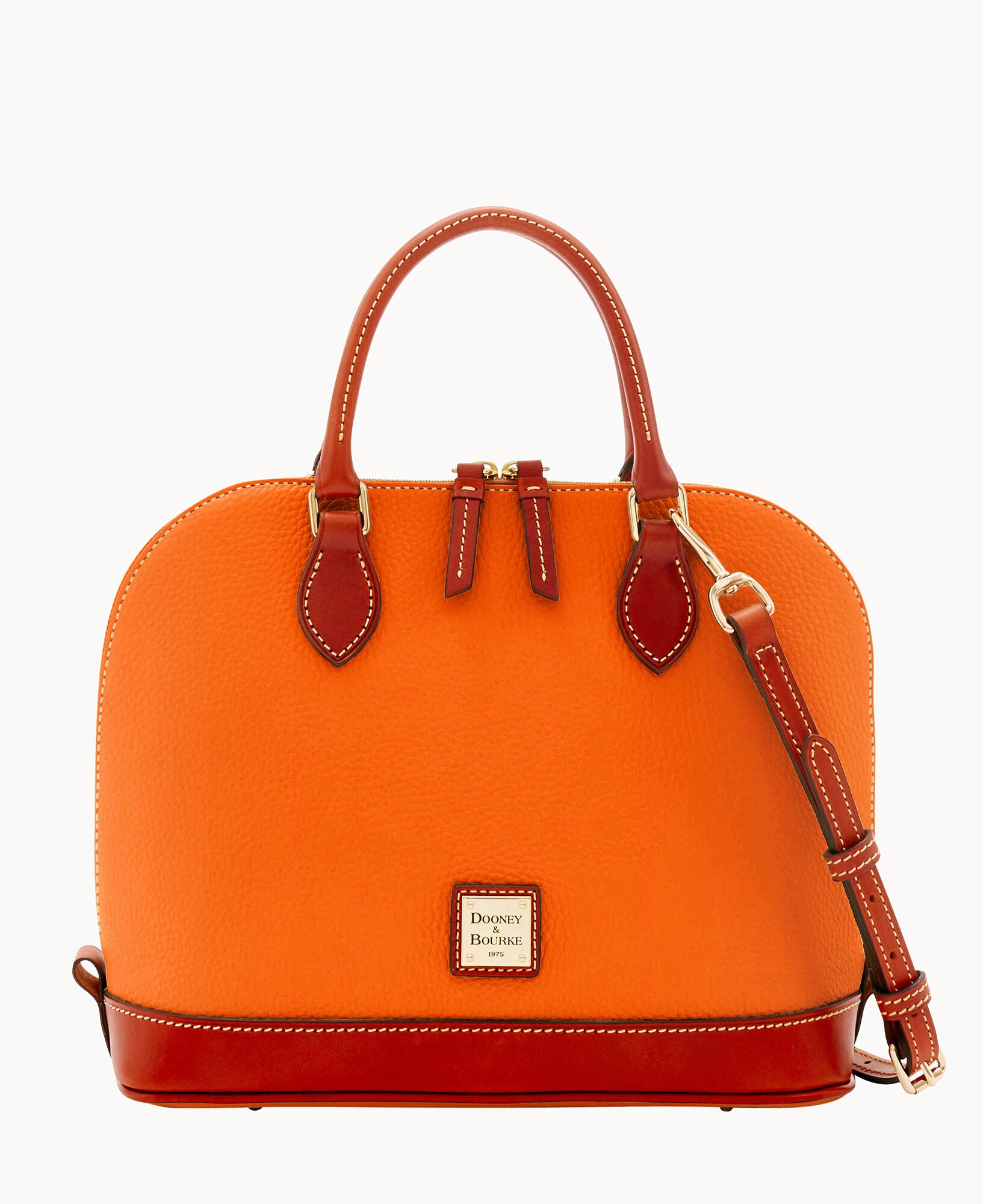 Pebble Grain Zip Zip Satchel - Image 16