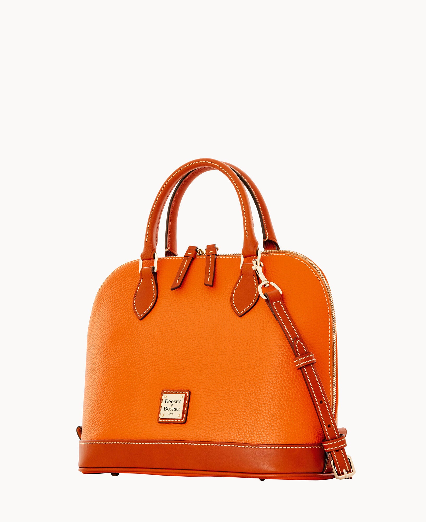 Pebble Grain Zip Zip Satchel - Image 17