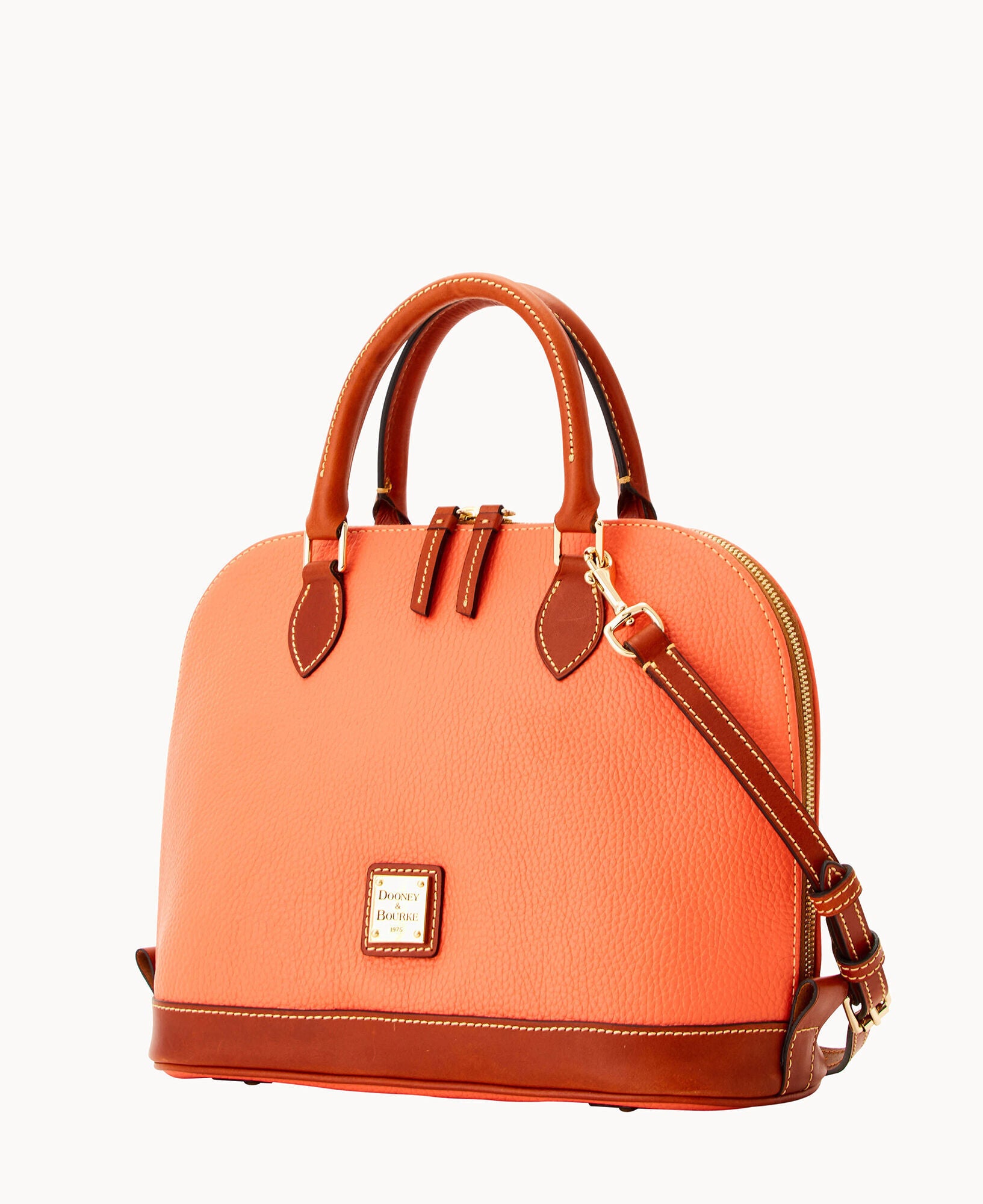Pebble Grain Zip Zip Satchel - Image 22