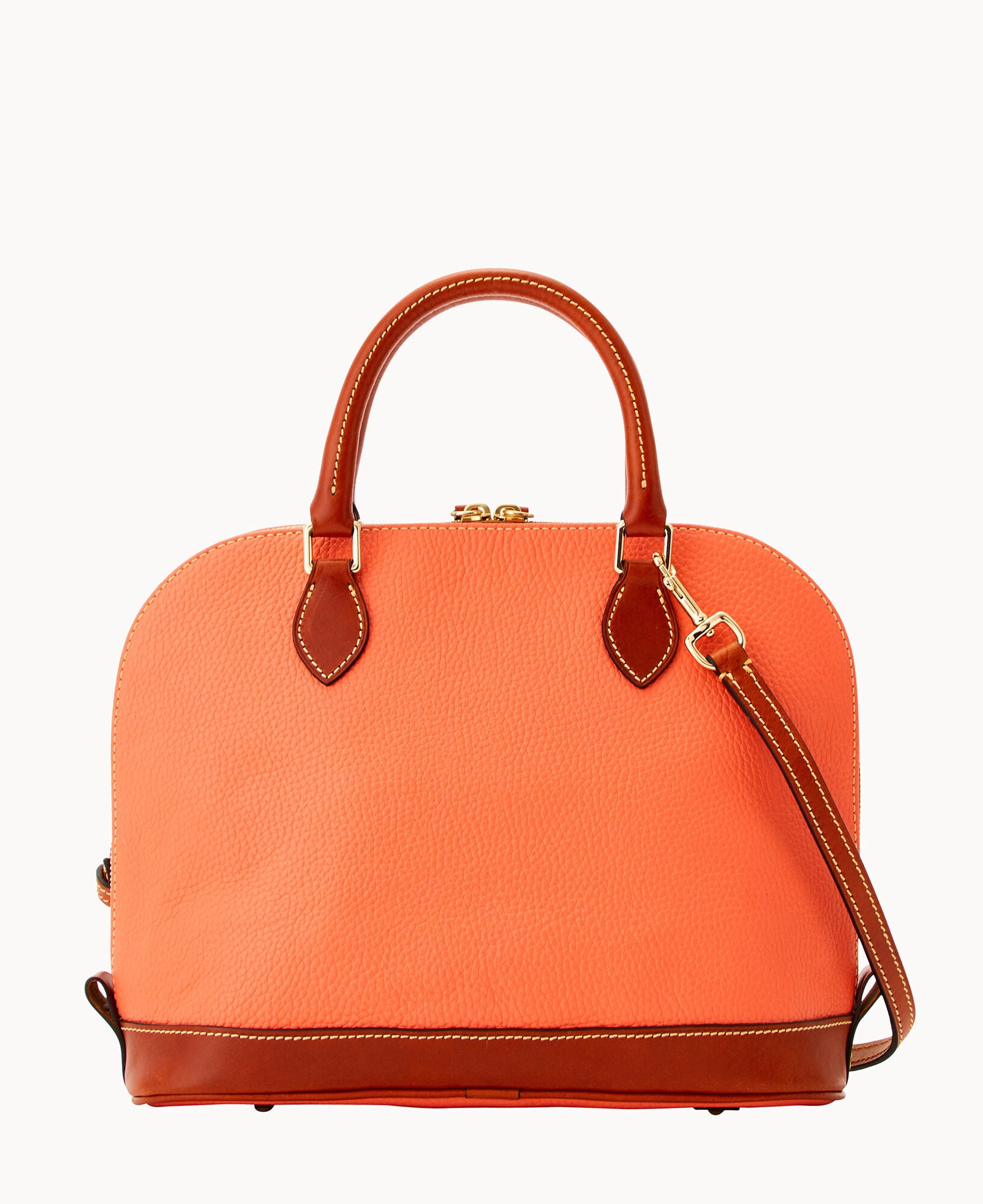 Pebble Grain Zip Zip Satchel - Image 24
