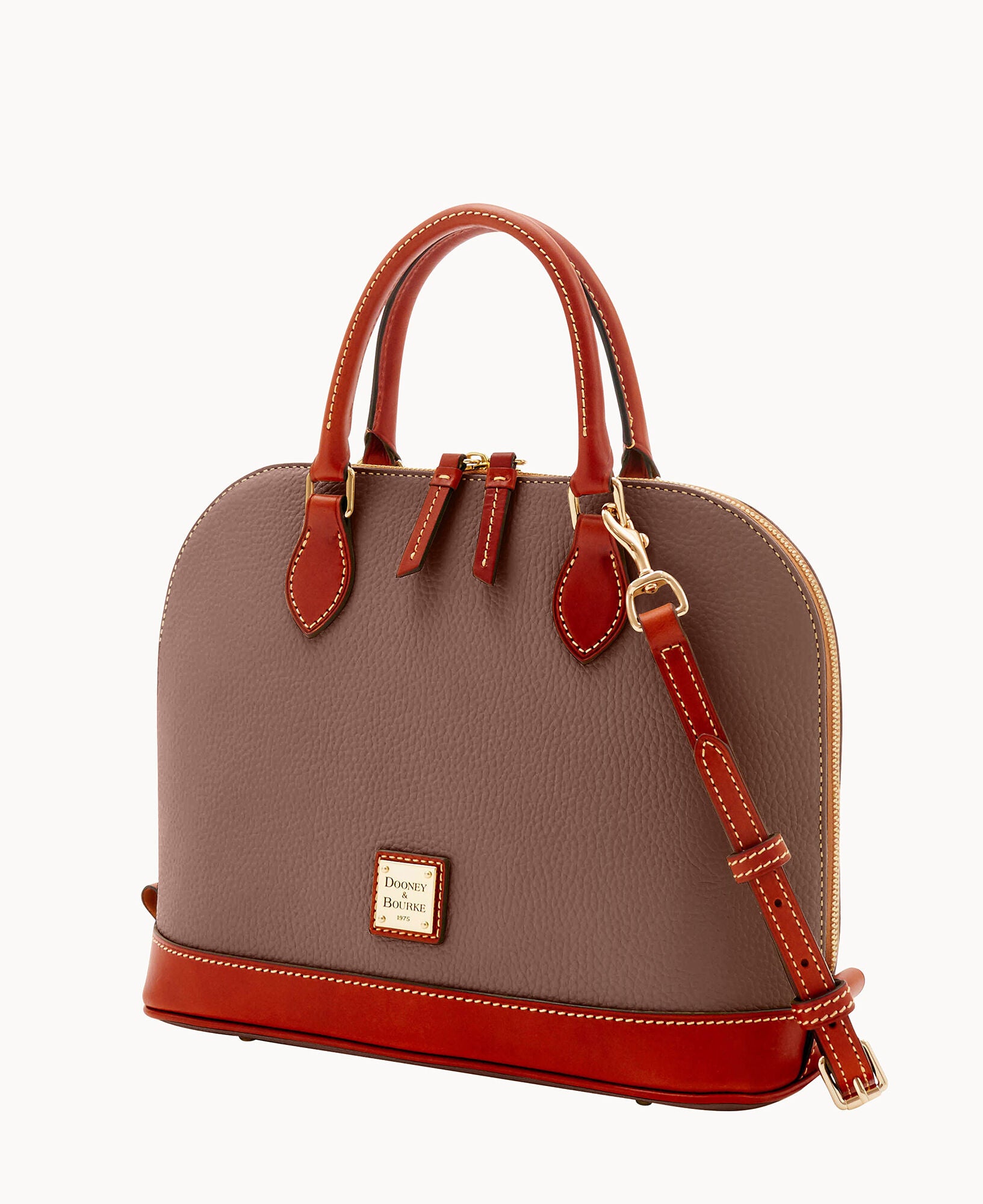Pebble Grain Zip Zip Satchel - Image 27