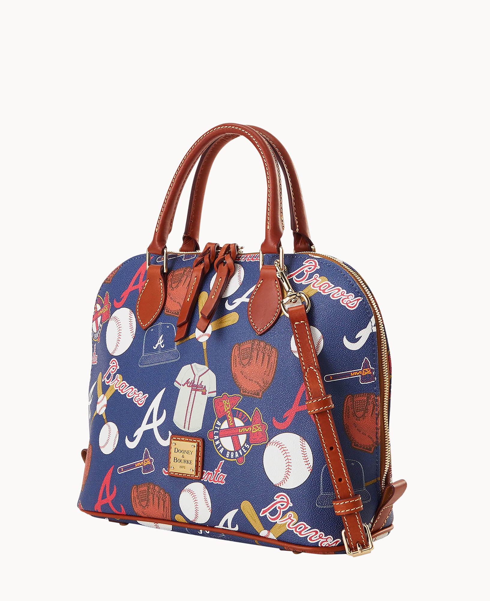 MLB Braves Zip Zip Satchel - Image 2