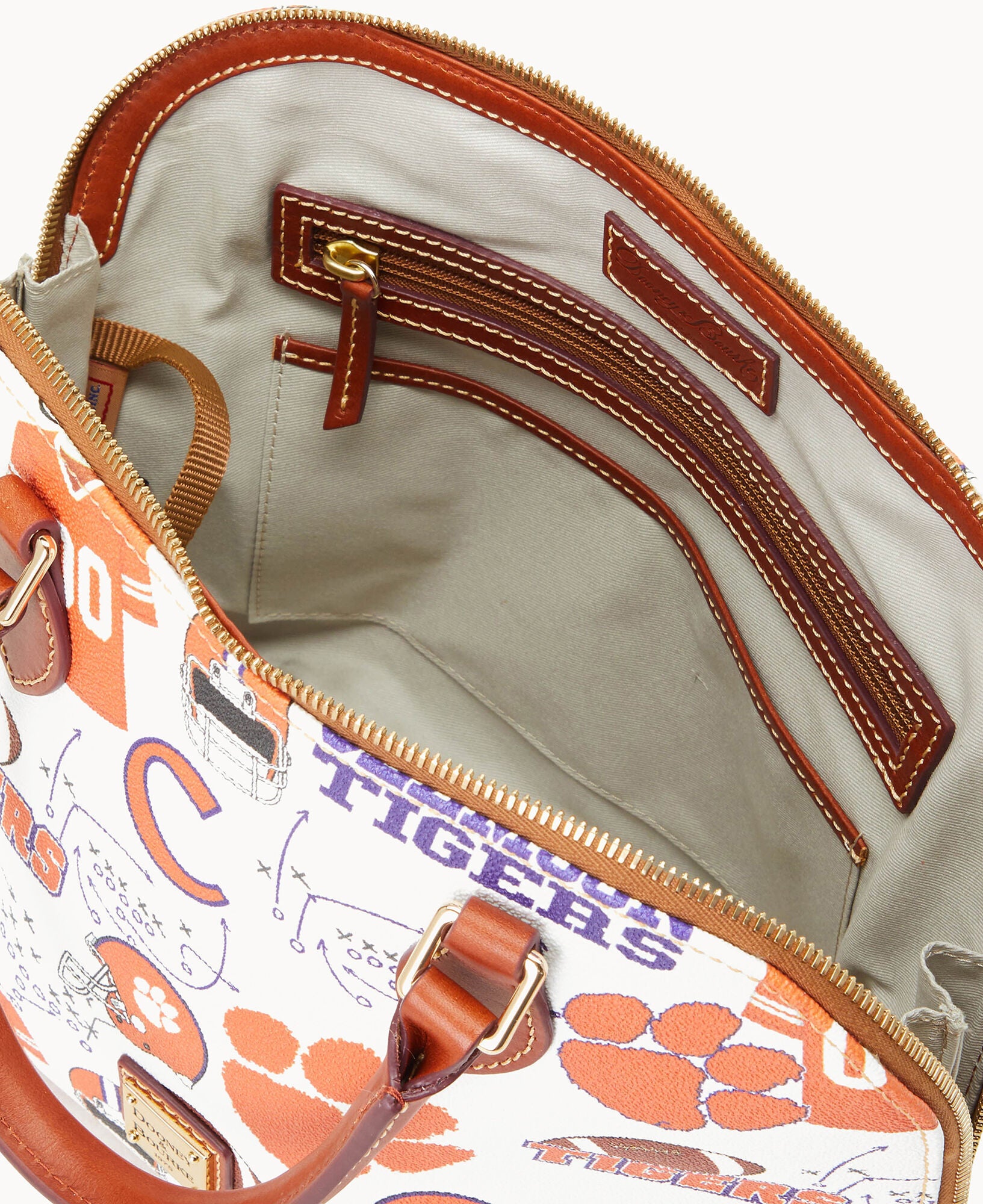 Collegiate Clemson University Zip Zip Satchel - Image 3