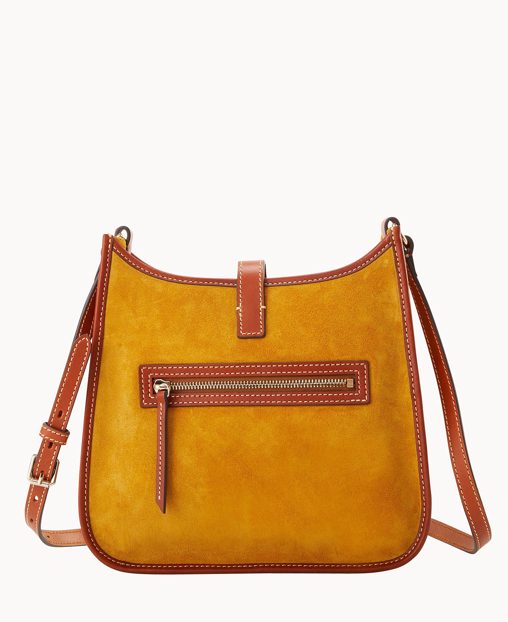 Suede Messenger Crossbody - Image 9