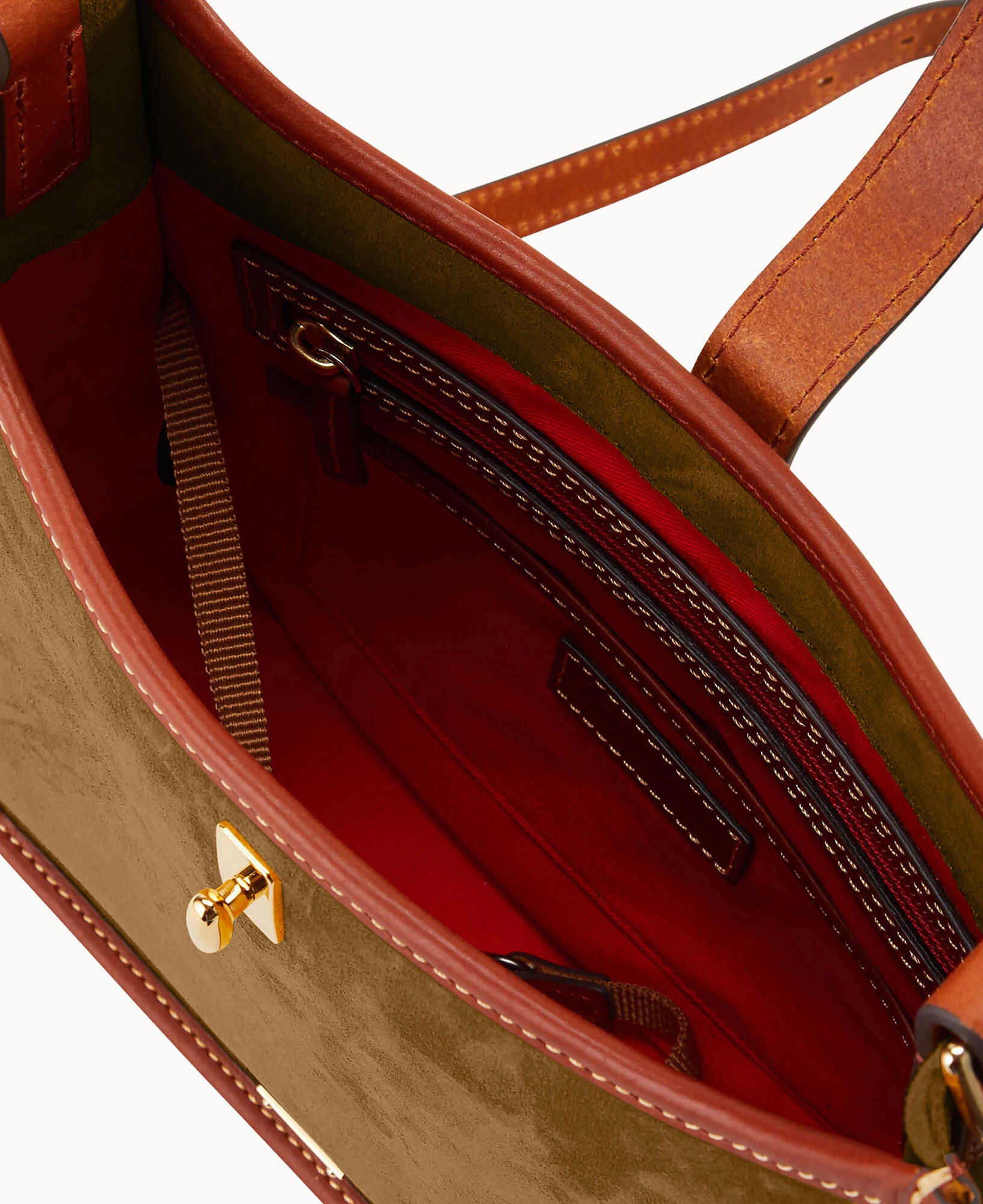Suede Messenger Crossbody - Image 3
