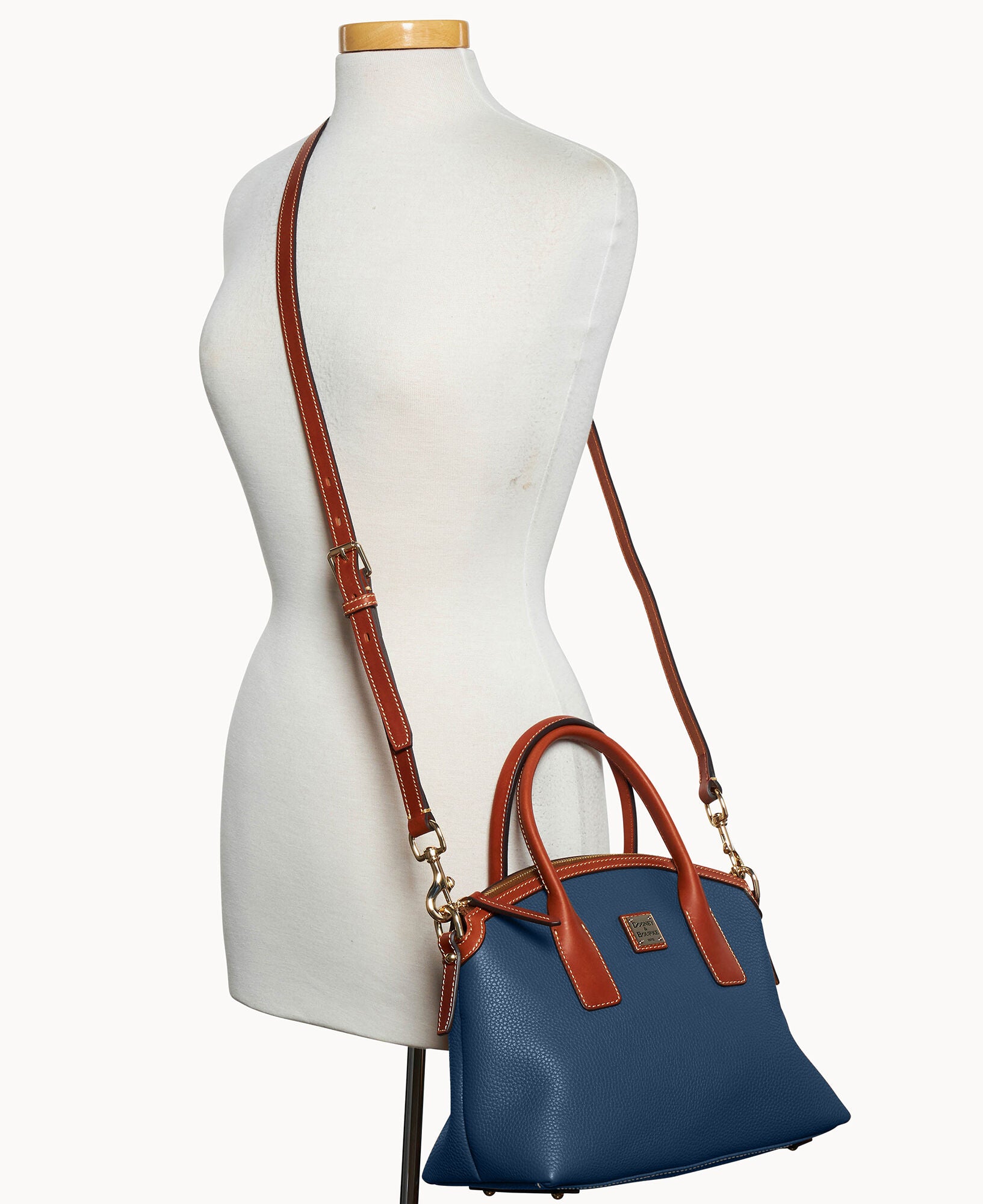 Pebble Grain Domed Satchel - Image 28
