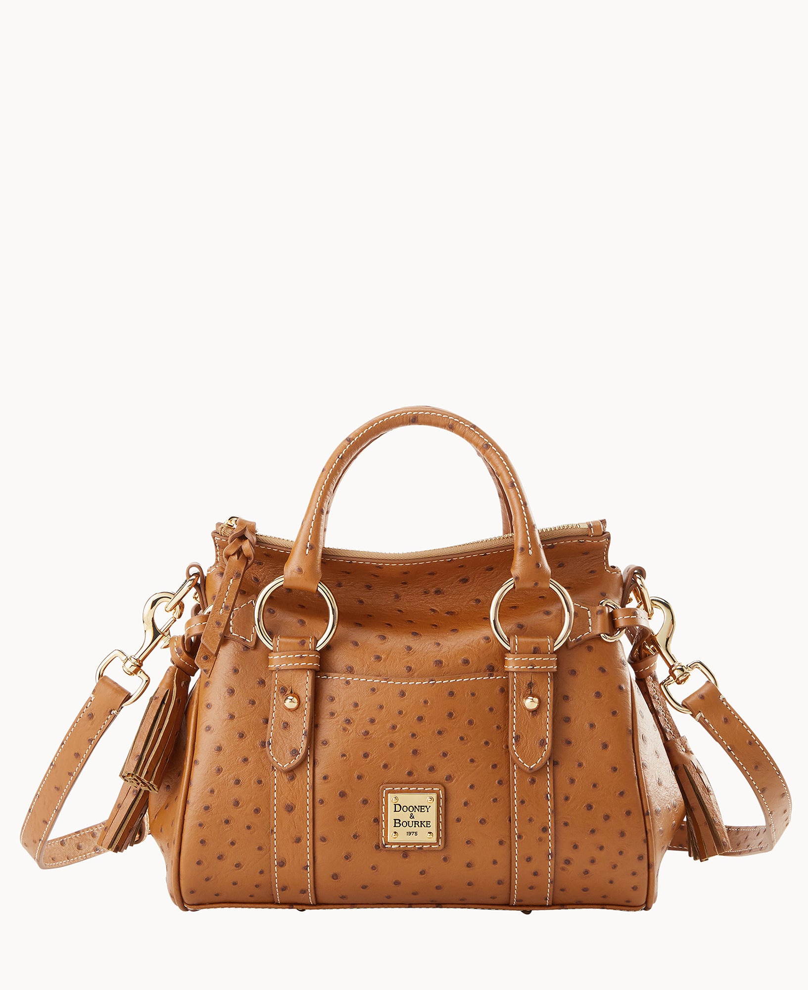 Ostrich Satchel With Pocket - Image 26