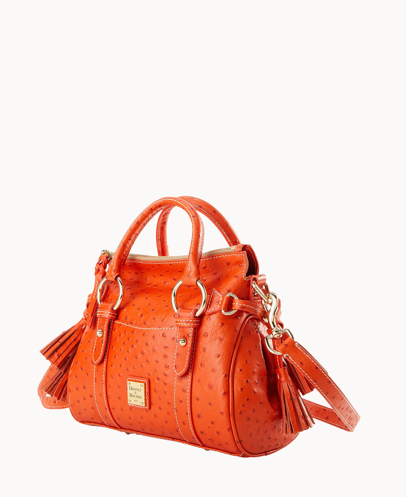 Ostrich Satchel With Pocket - Image 2