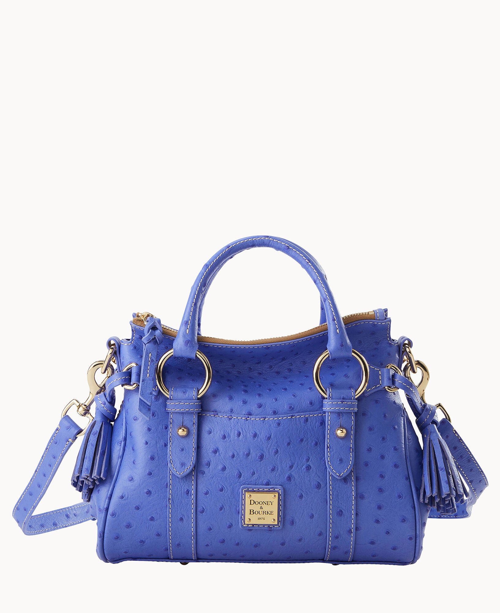 Ostrich Satchel With Pocket - Image 16