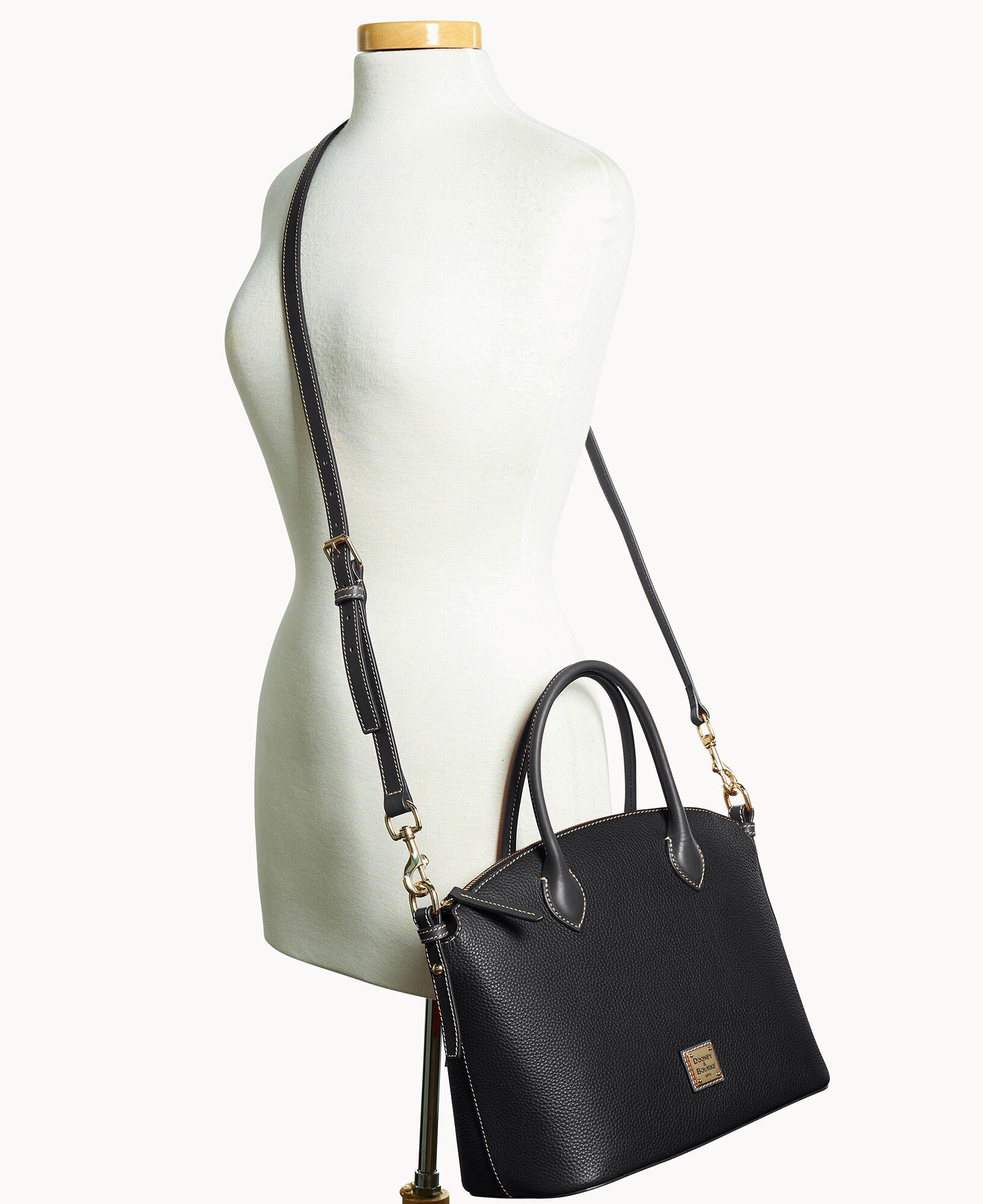 Pebble Grain Domed Satchel - Image 30