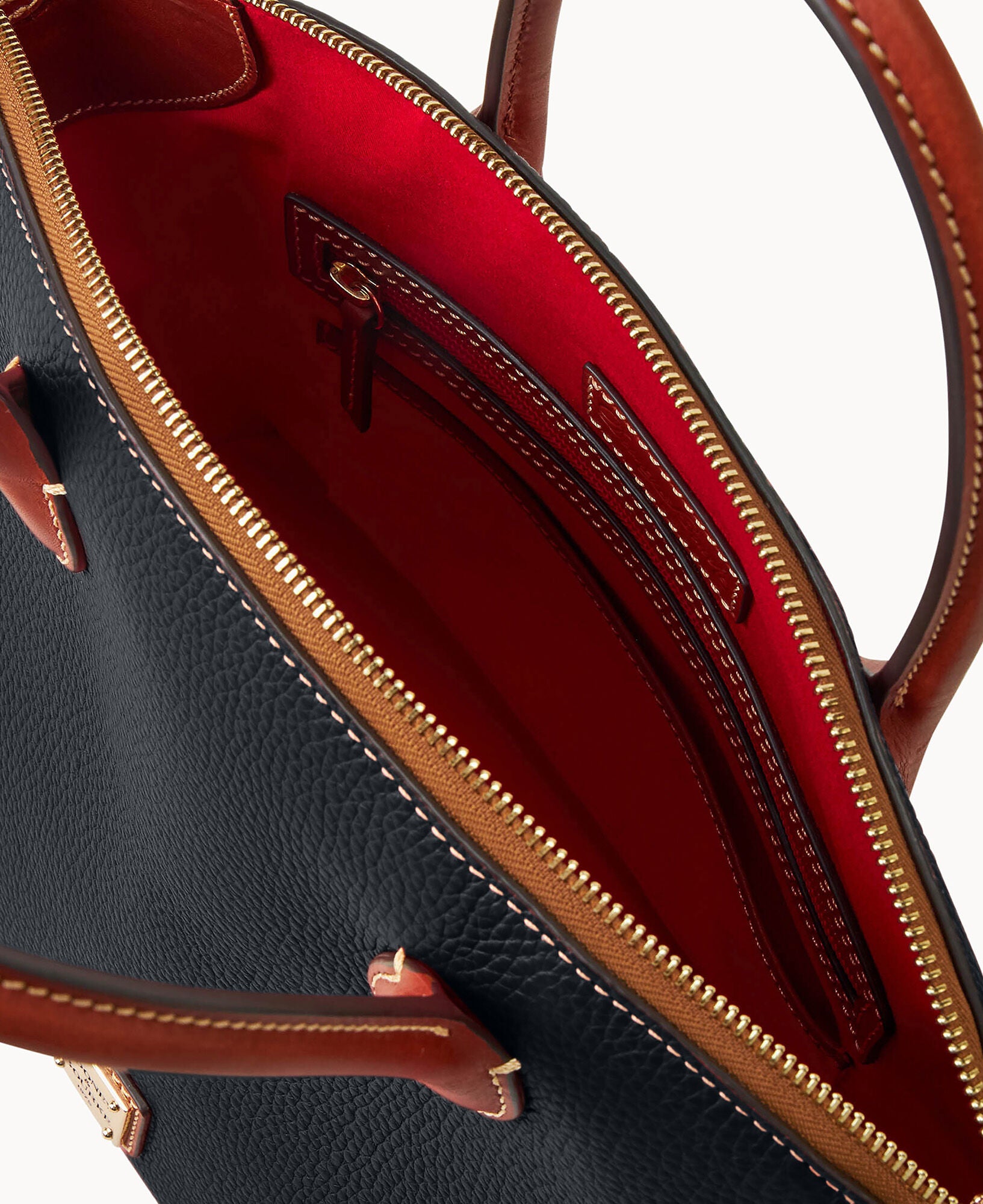 Pebble Grain Domed Satchel - Image 3