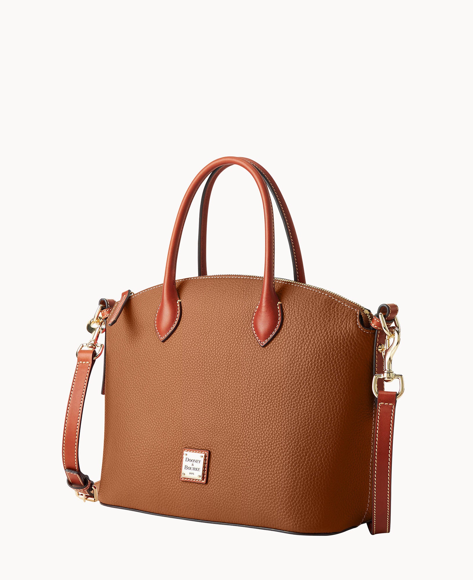 Pebble Grain Domed Satchel - Image 12
