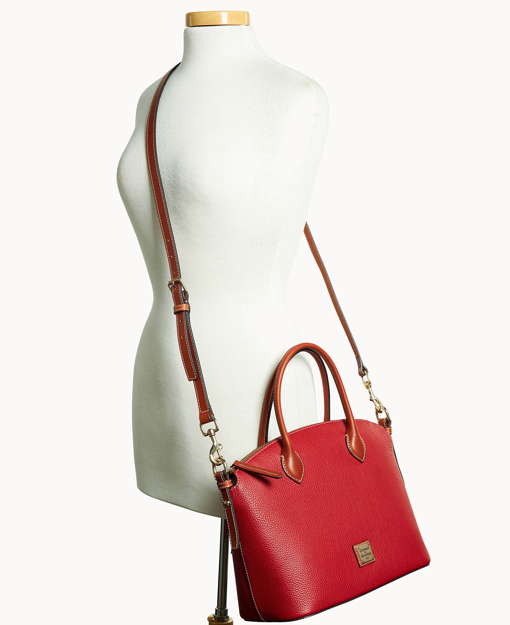 Pebble Grain Domed Satchel - Image 25