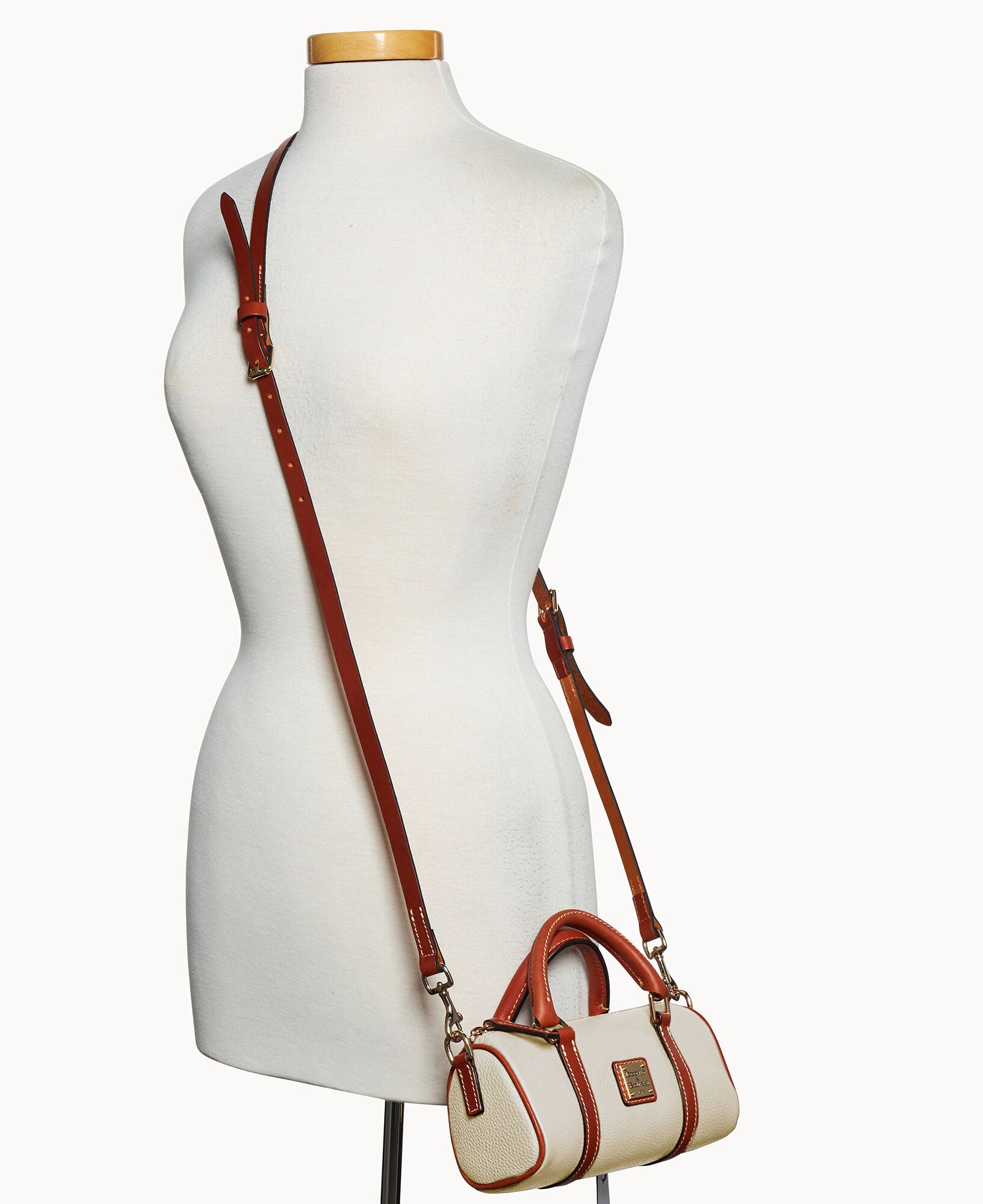 Pebble Grain Crossbody Barrel Satchel 20 - Image 8