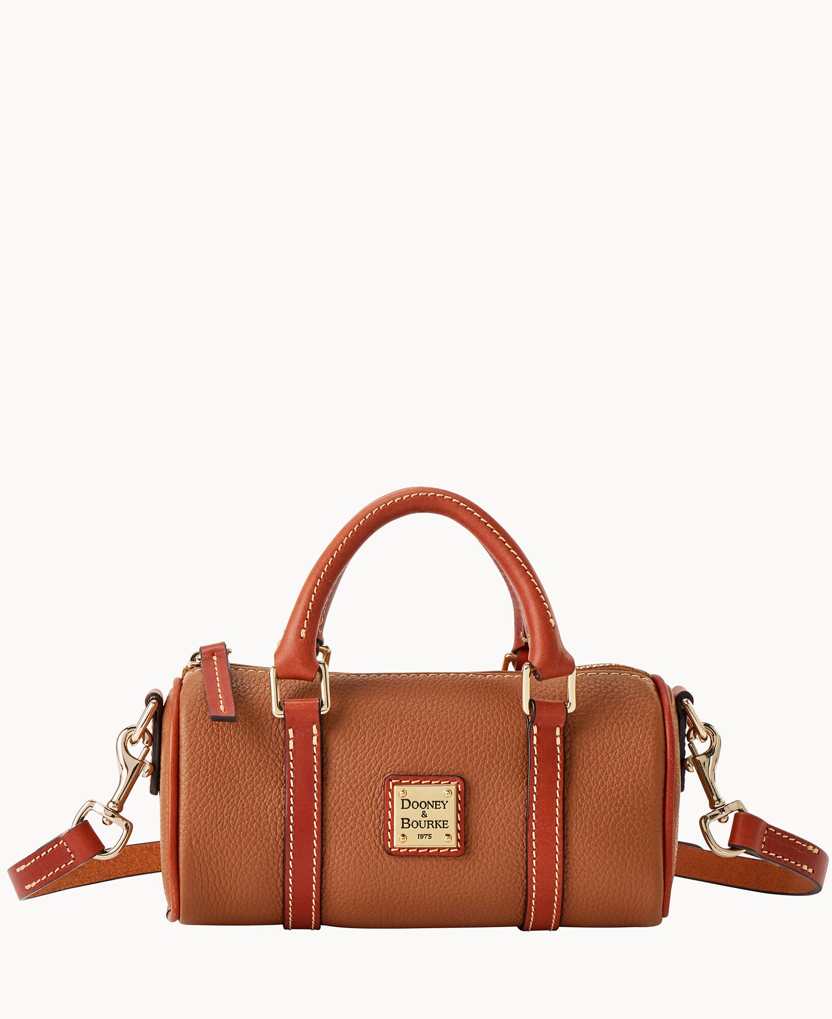 Pebble Grain Crossbody Barrel Satchel 20 - Image 13