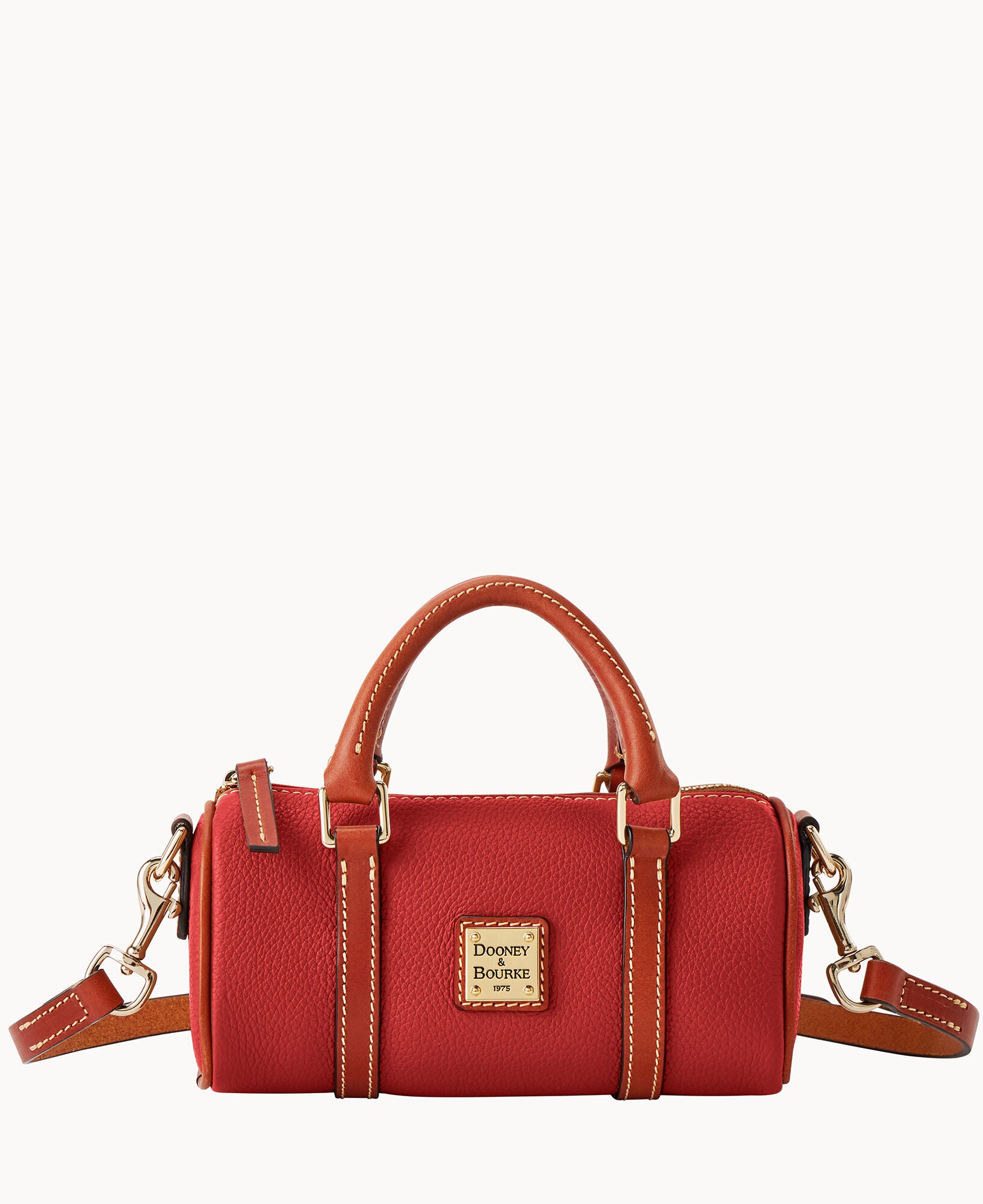 Pebble Grain Crossbody Barrel Satchel 20 - Image 21