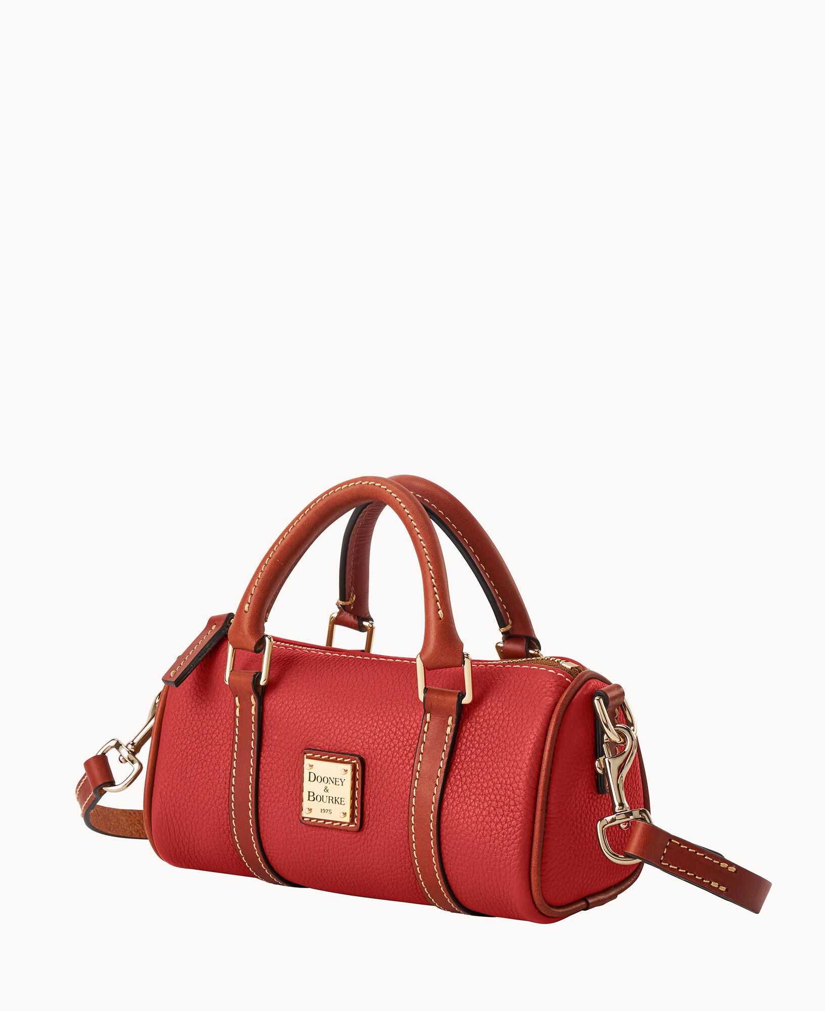 Pebble Grain Crossbody Barrel Satchel 20 - Image 22