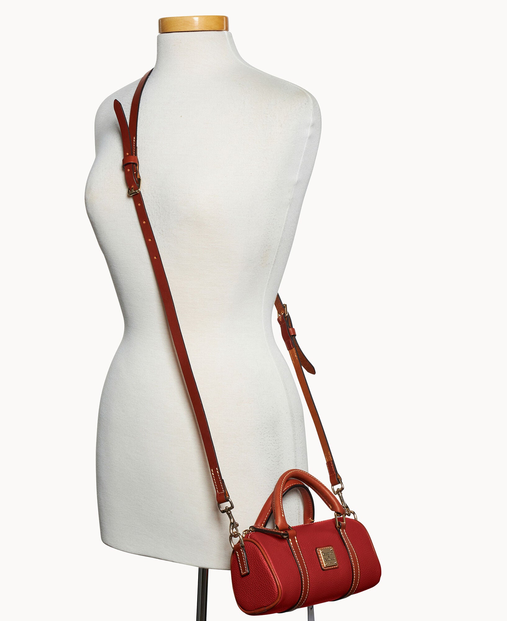 Pebble Grain Crossbody Barrel Satchel 20 - Image 24