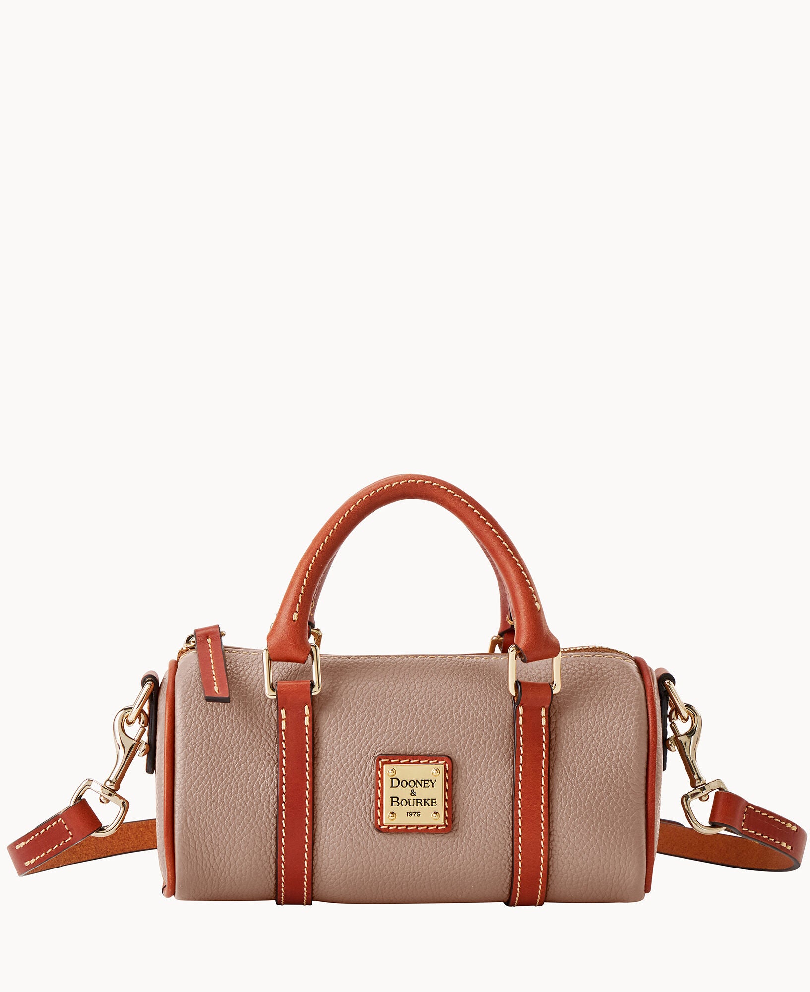 Pebble Grain Crossbody Barrel Satchel 20 - Image 25
