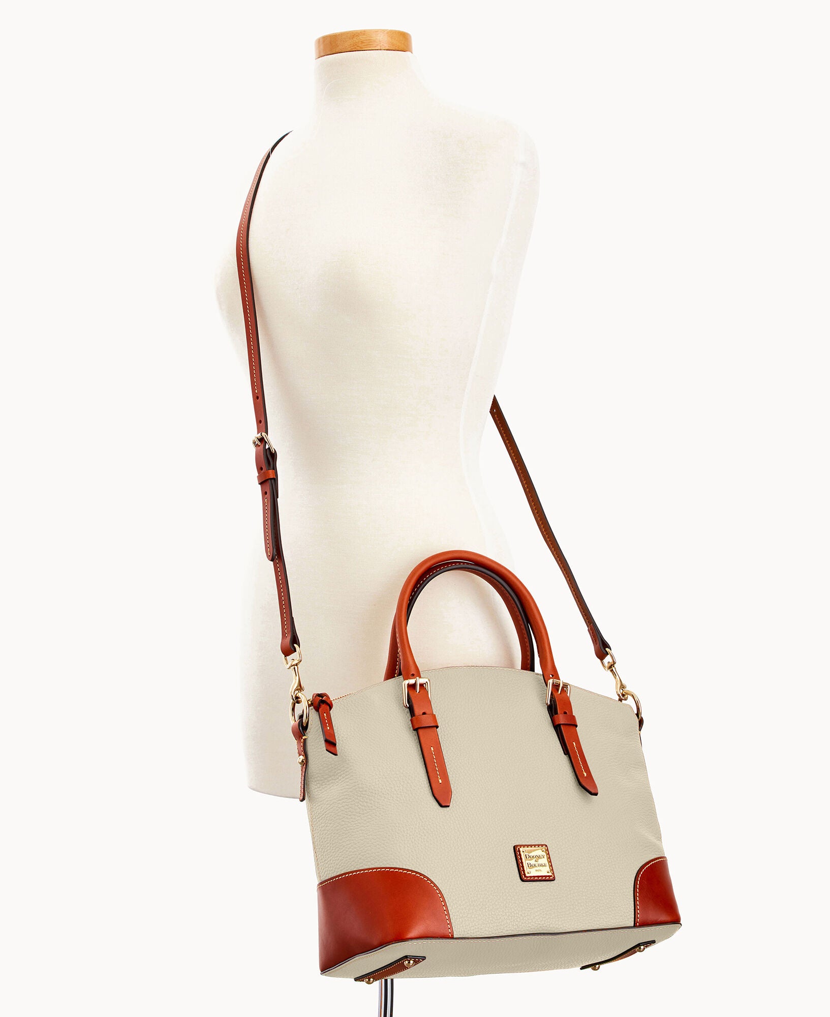Pebble Grain Domed Satchel - Image 30