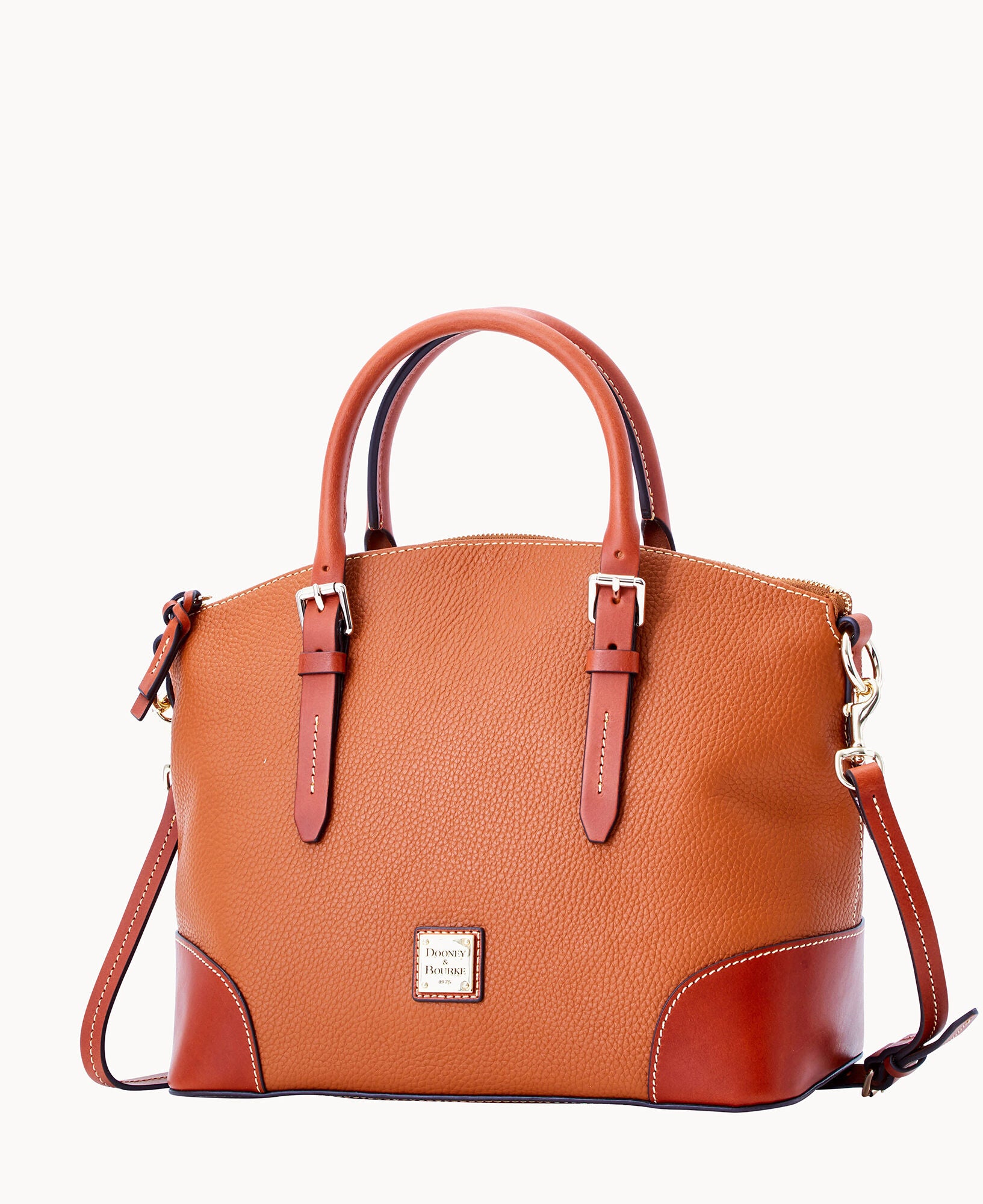 Pebble Grain Domed Satchel - Image 7