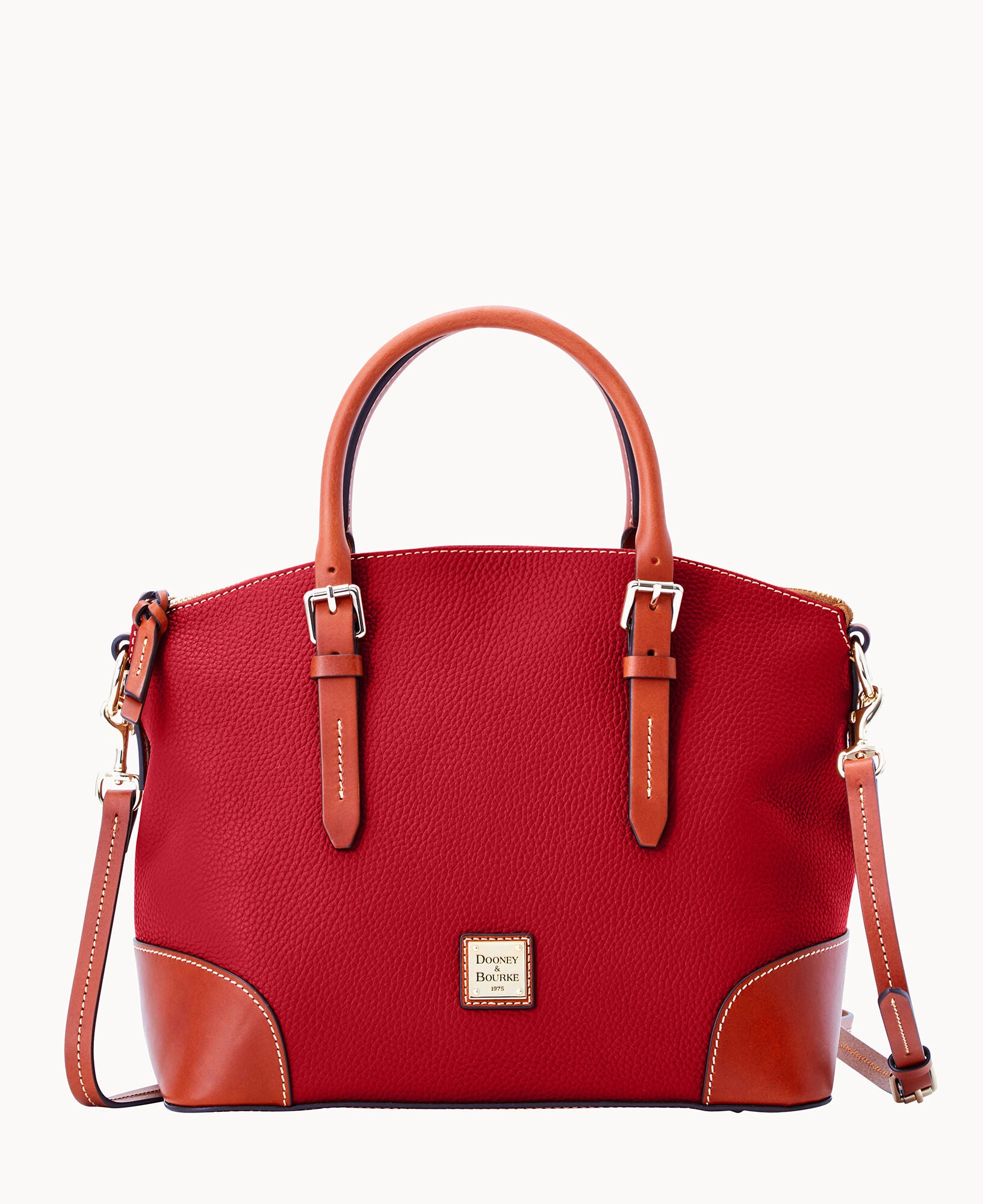 Pebble Grain Domed Satchel - Image 11