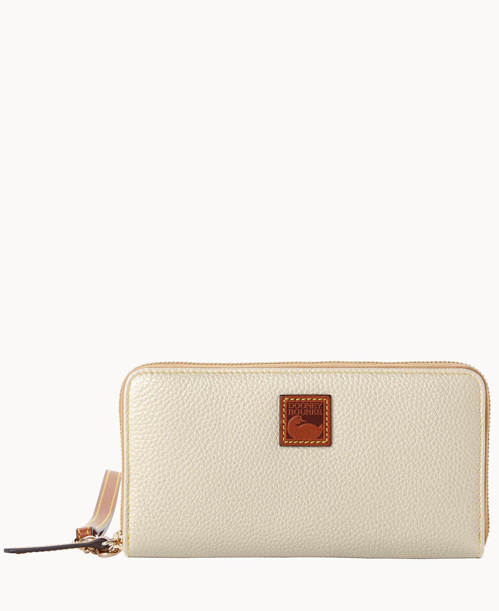 Pebble Grain Large Zip Around Wristlet - Image 22