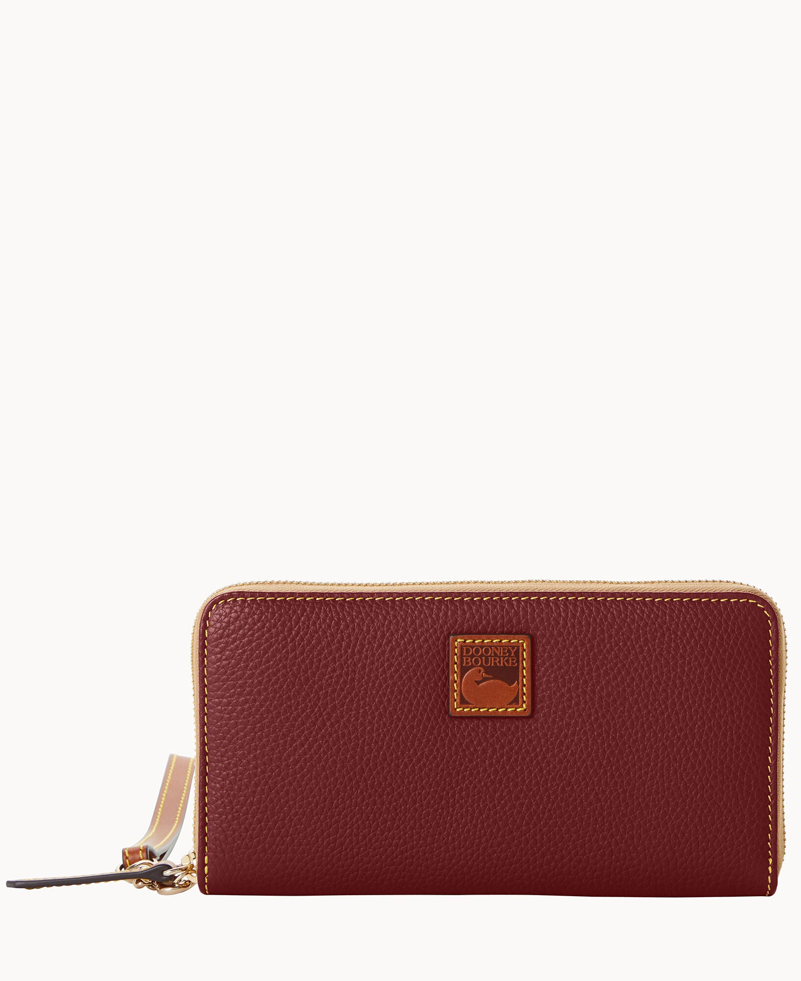 Pebble Grain Large Zip Around Wristlet - Image 7