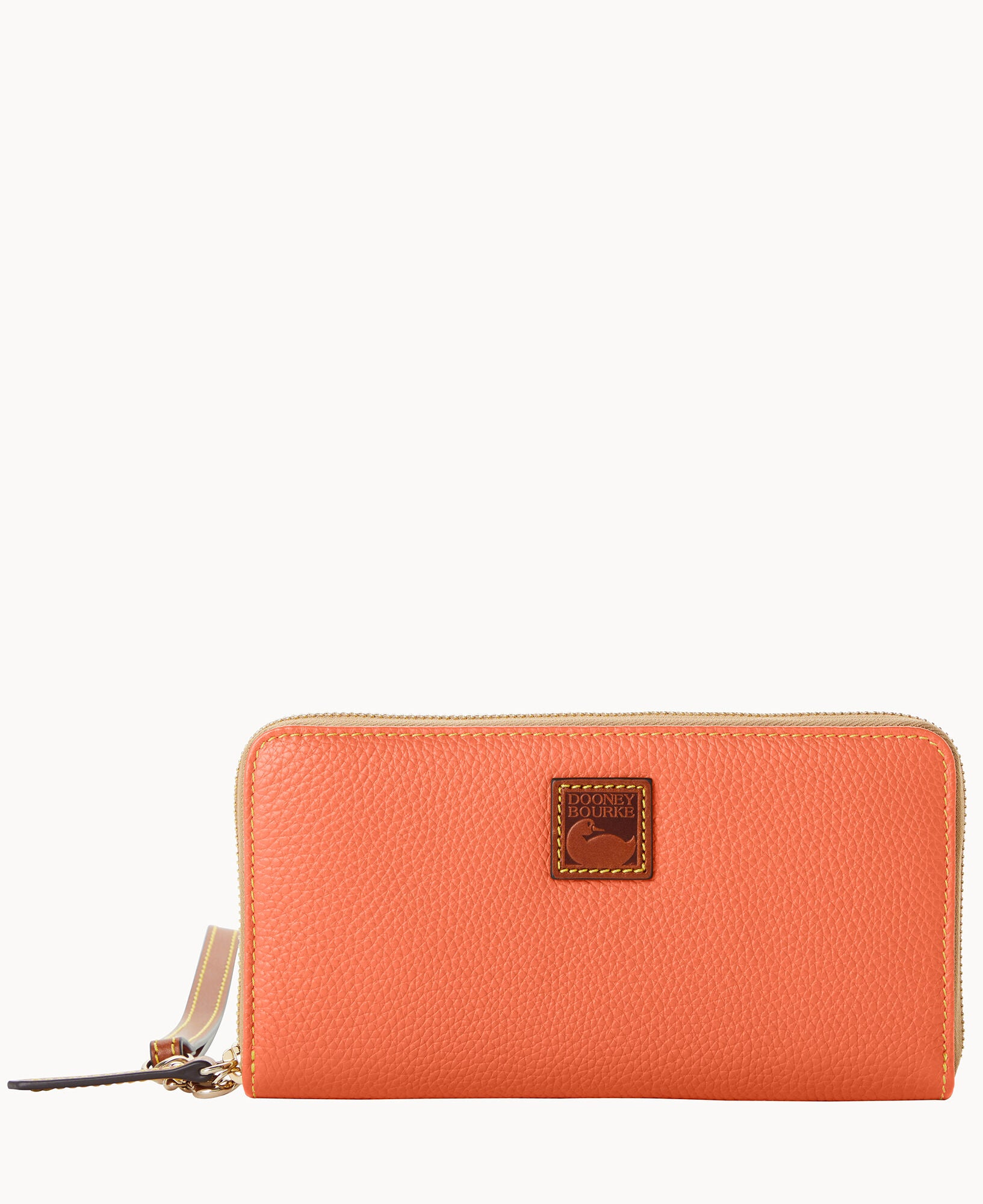 Pebble Grain Large Zip Around Wristlet - Image 25