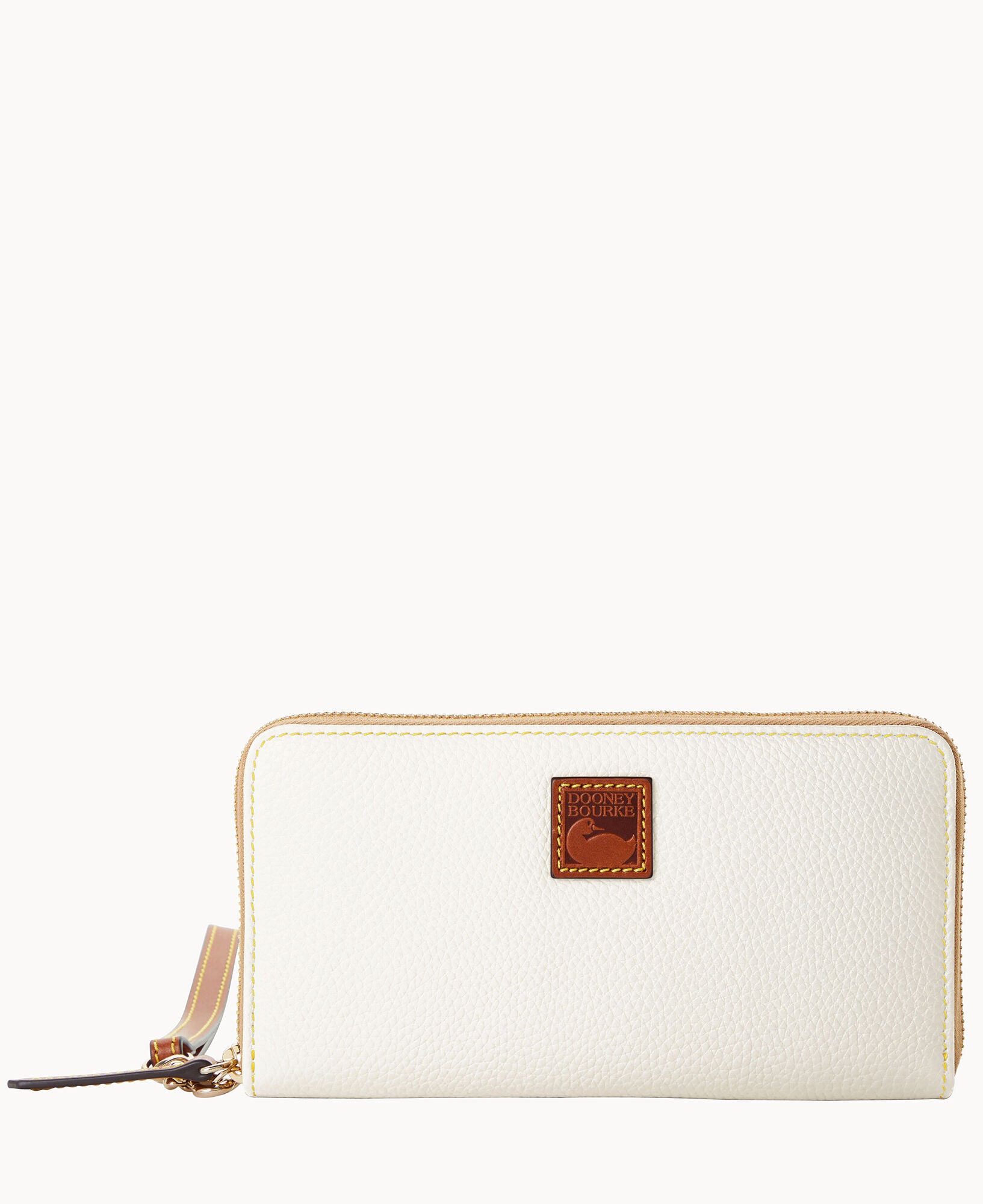 Pebble Grain Large Zip Around Wristlet - Image 16