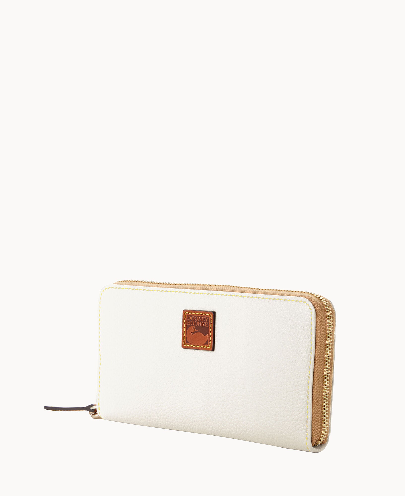 Pebble Grain Large Zip Around Wristlet - Image 17