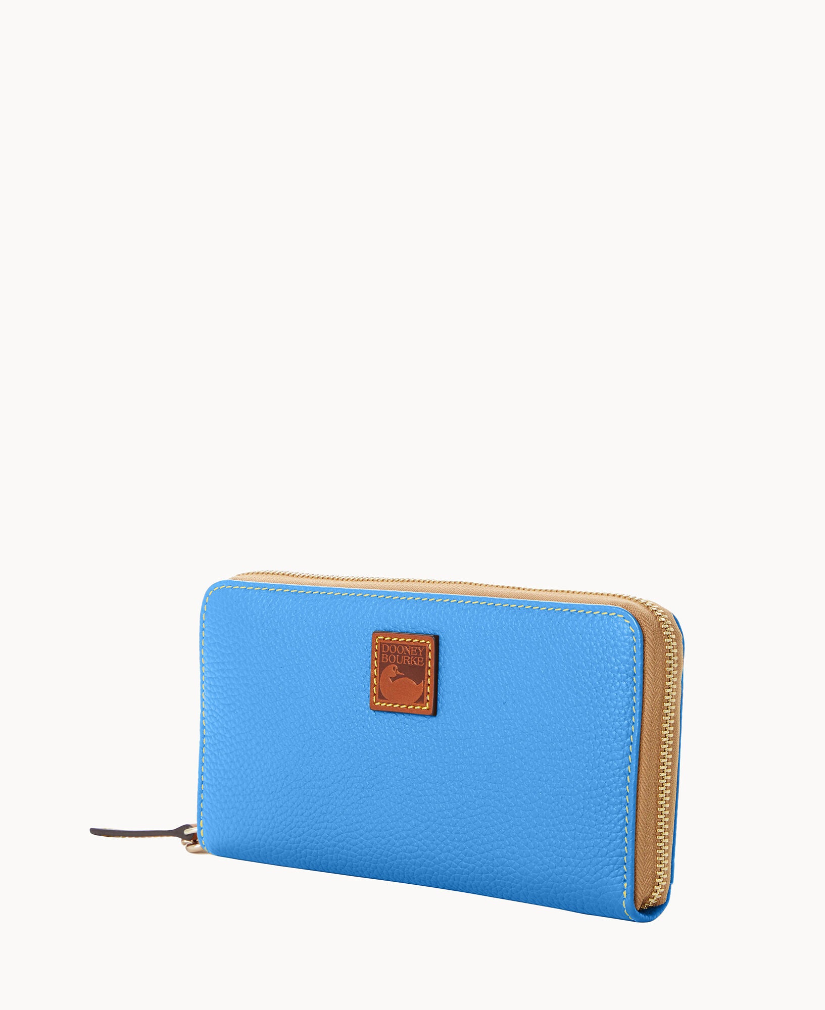 Pebble Grain Large Zip Around Wristlet - Image 14
