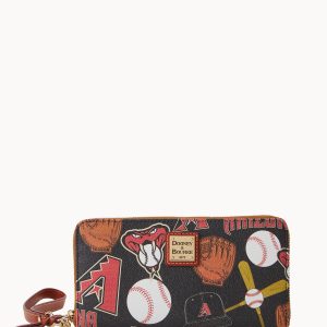 MLB Diamondbacks Large Zip Around Wristlet