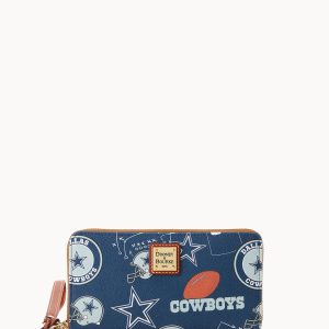 NFL Cowboys Large Zip Around Wristlet