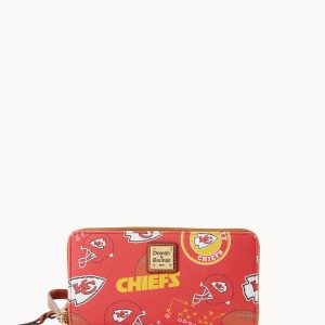 NFL Chiefs Large Zip Around Wristlet