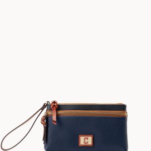 MLB Guardians Double Zip Wristlet