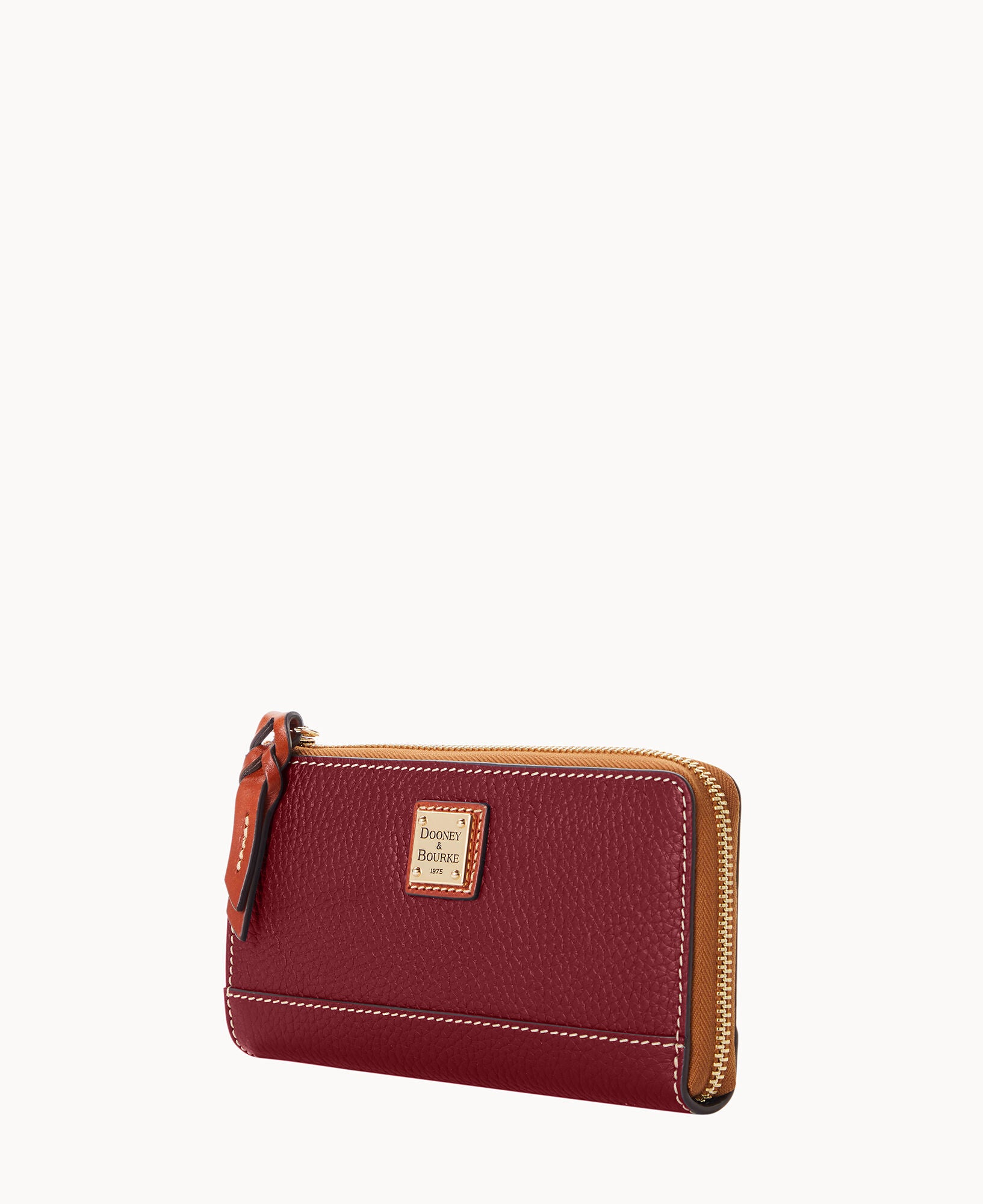 Pebble Grain Folded Zip Wristlet - Image 8