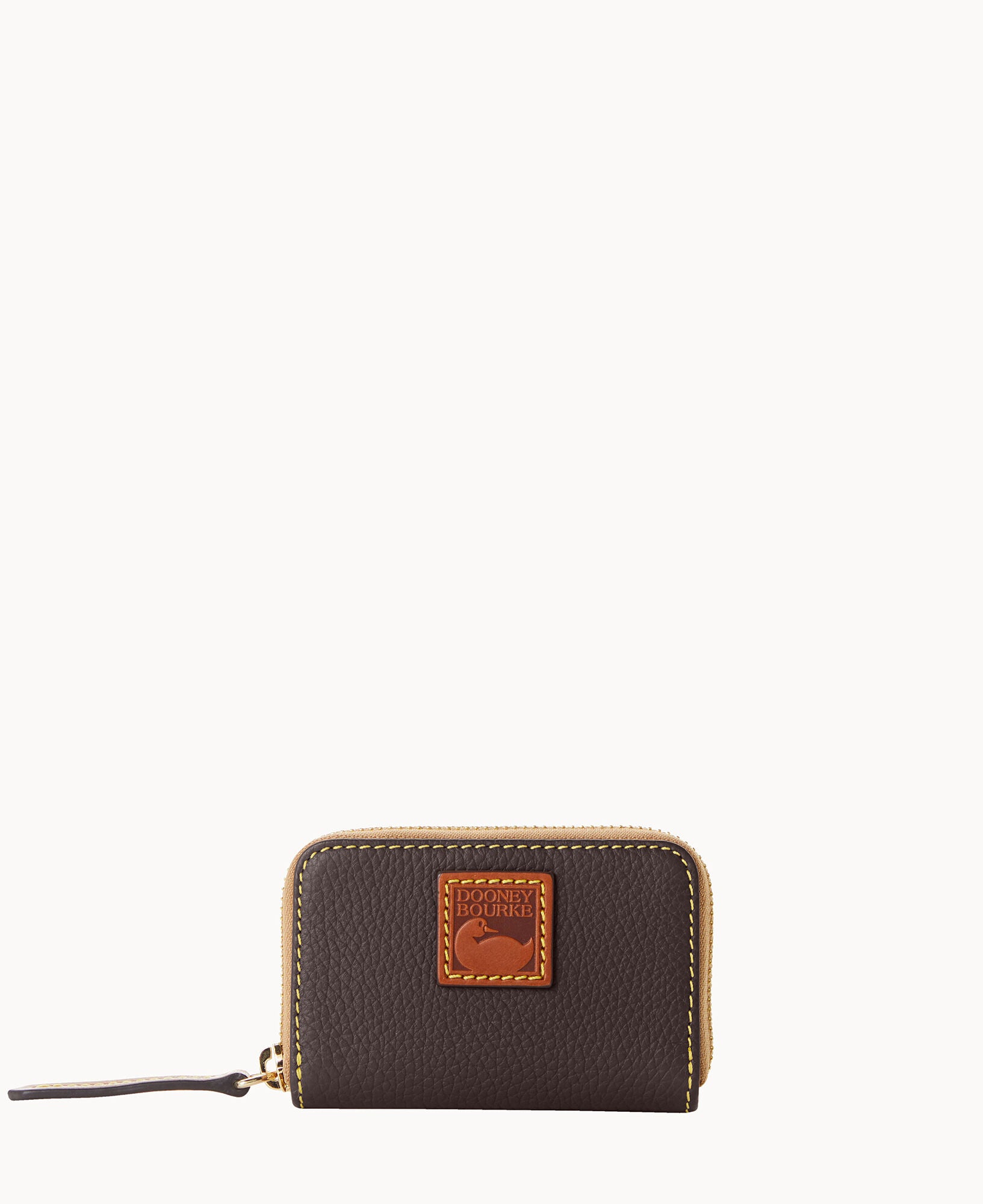 Pebble Grain Zip Around Credit Card Case - Image 4