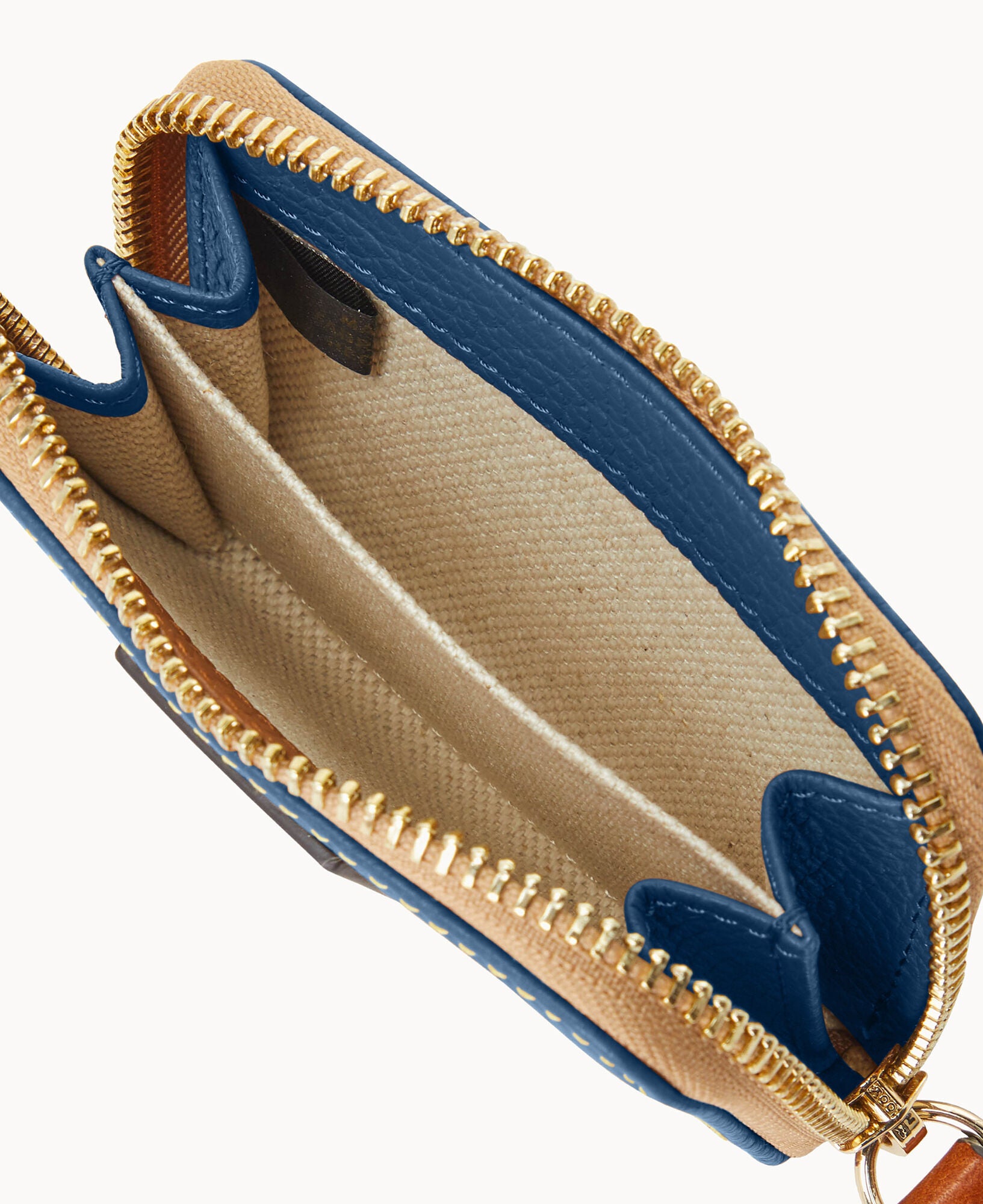 Pebble Grain Zip Around Credit Card Case - Image 15
