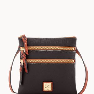 Pebble Grain North South Triple Zip