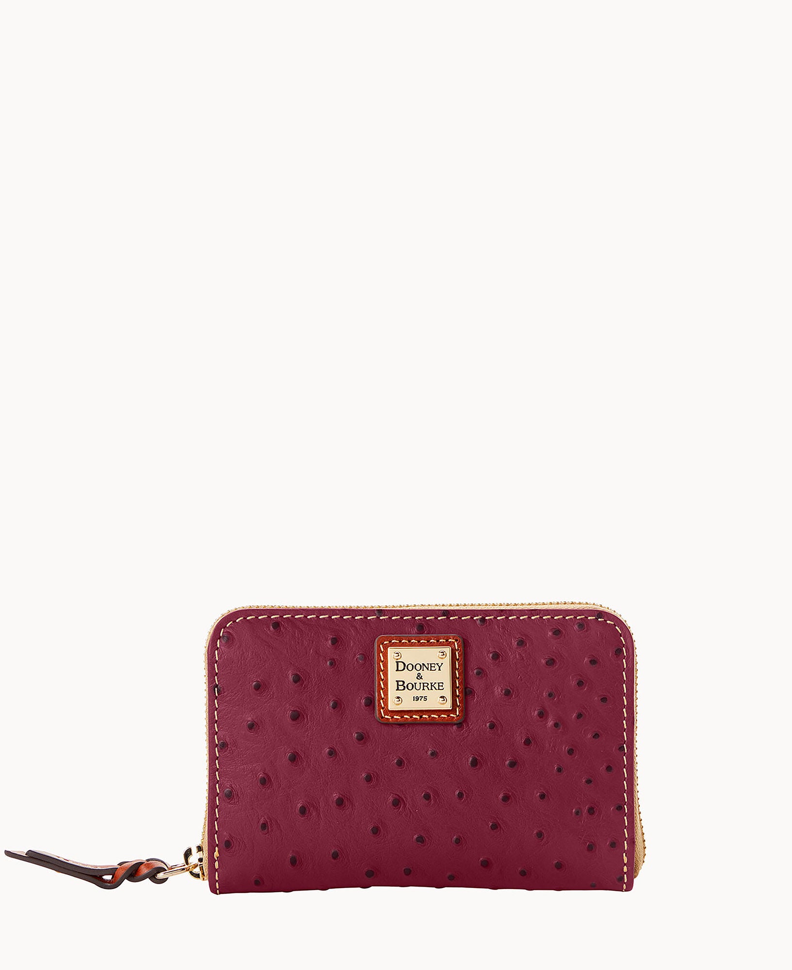Ostrich Medium Zip Around Wallet - Image 4