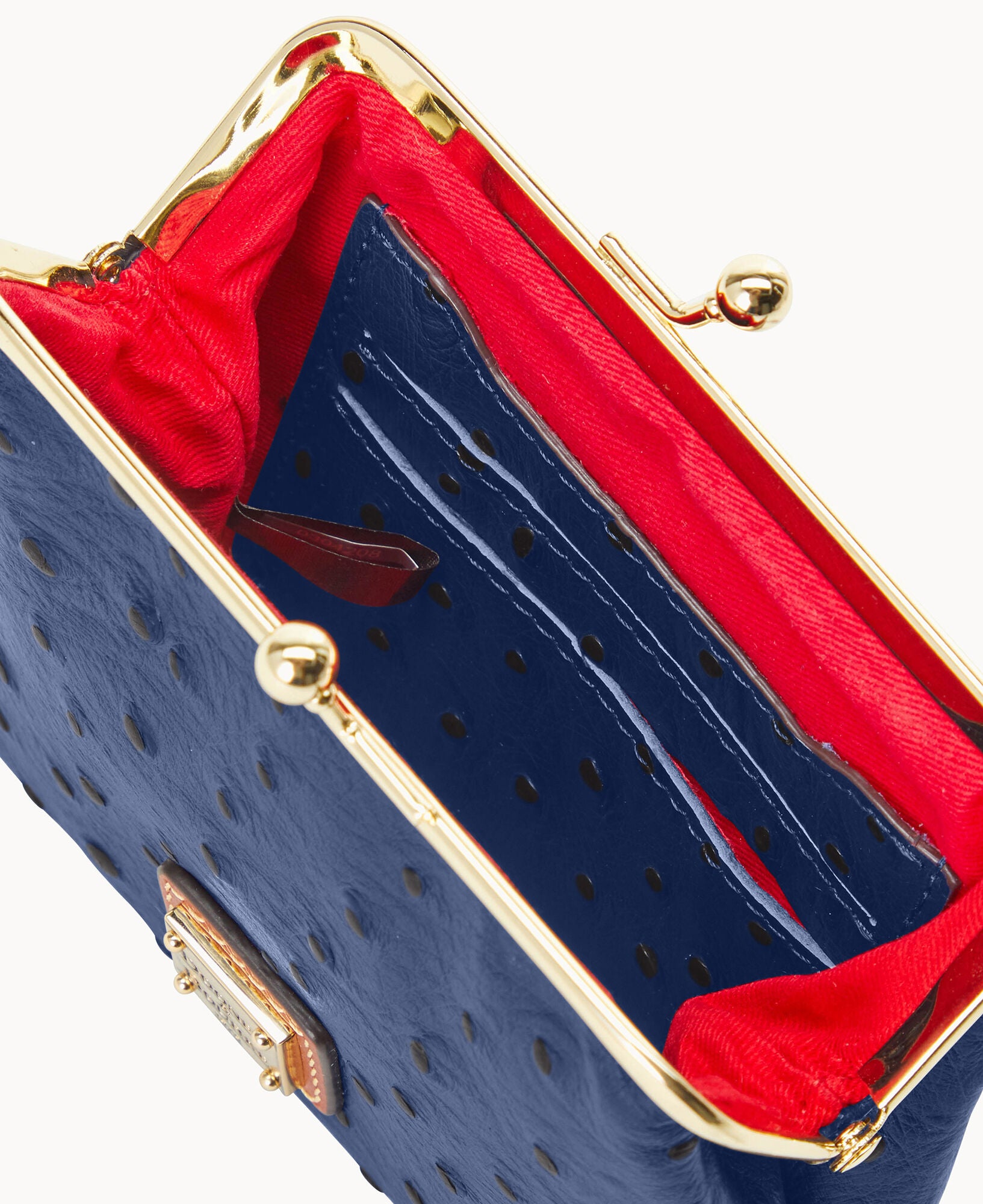 Ostrich Large Framed Purse - Image 6