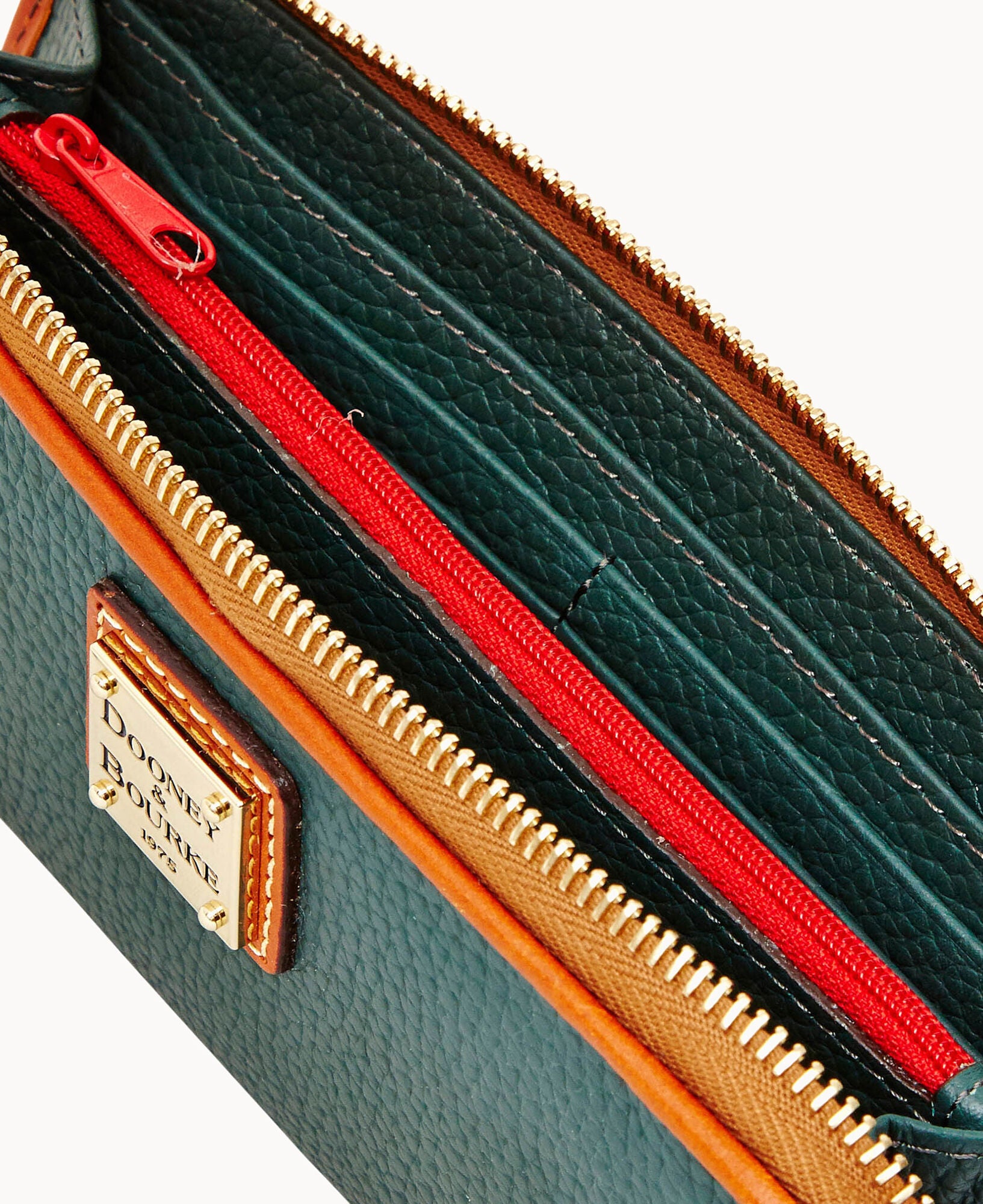 Pebble Grain Zip Clutch - Image 24