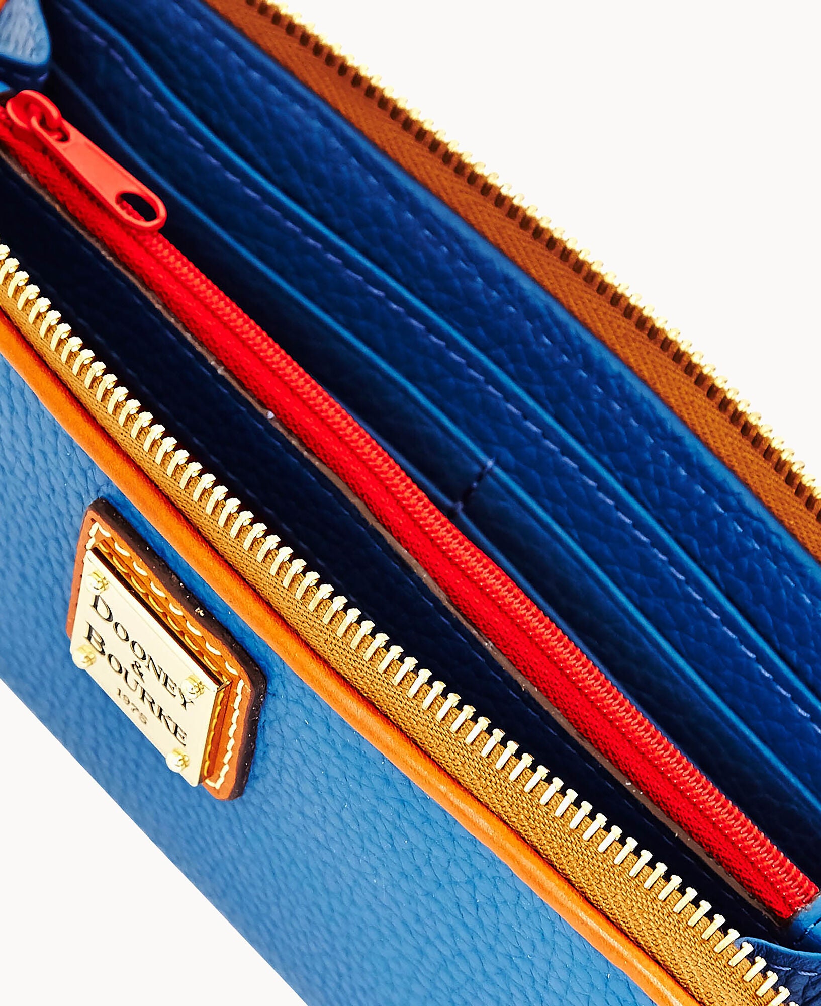 Pebble Grain Zip Clutch - Image 21